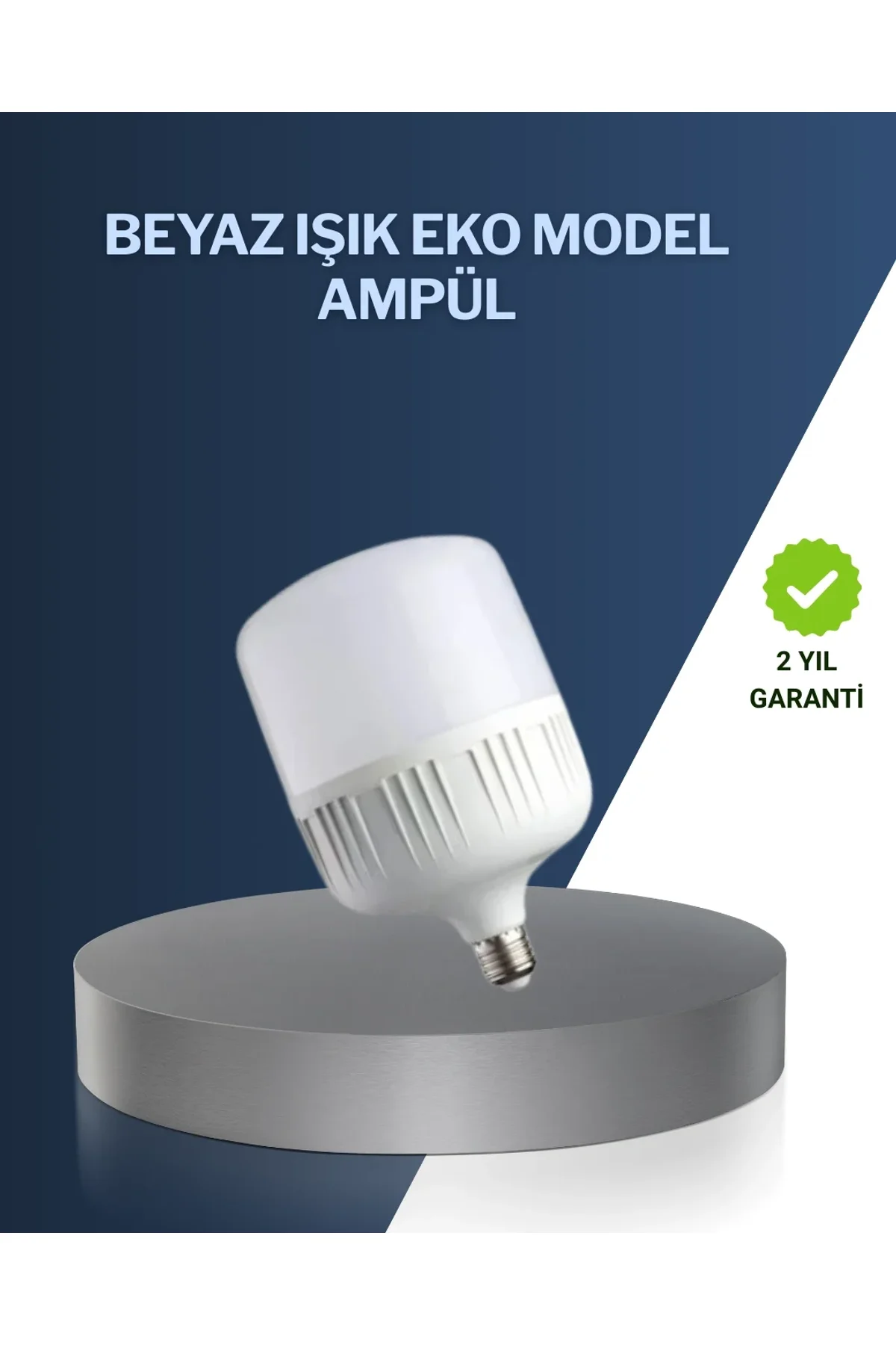 Uzun Ömürlü Şarjlı Led Ampul 30 Watt Güçlü Aydınlatma