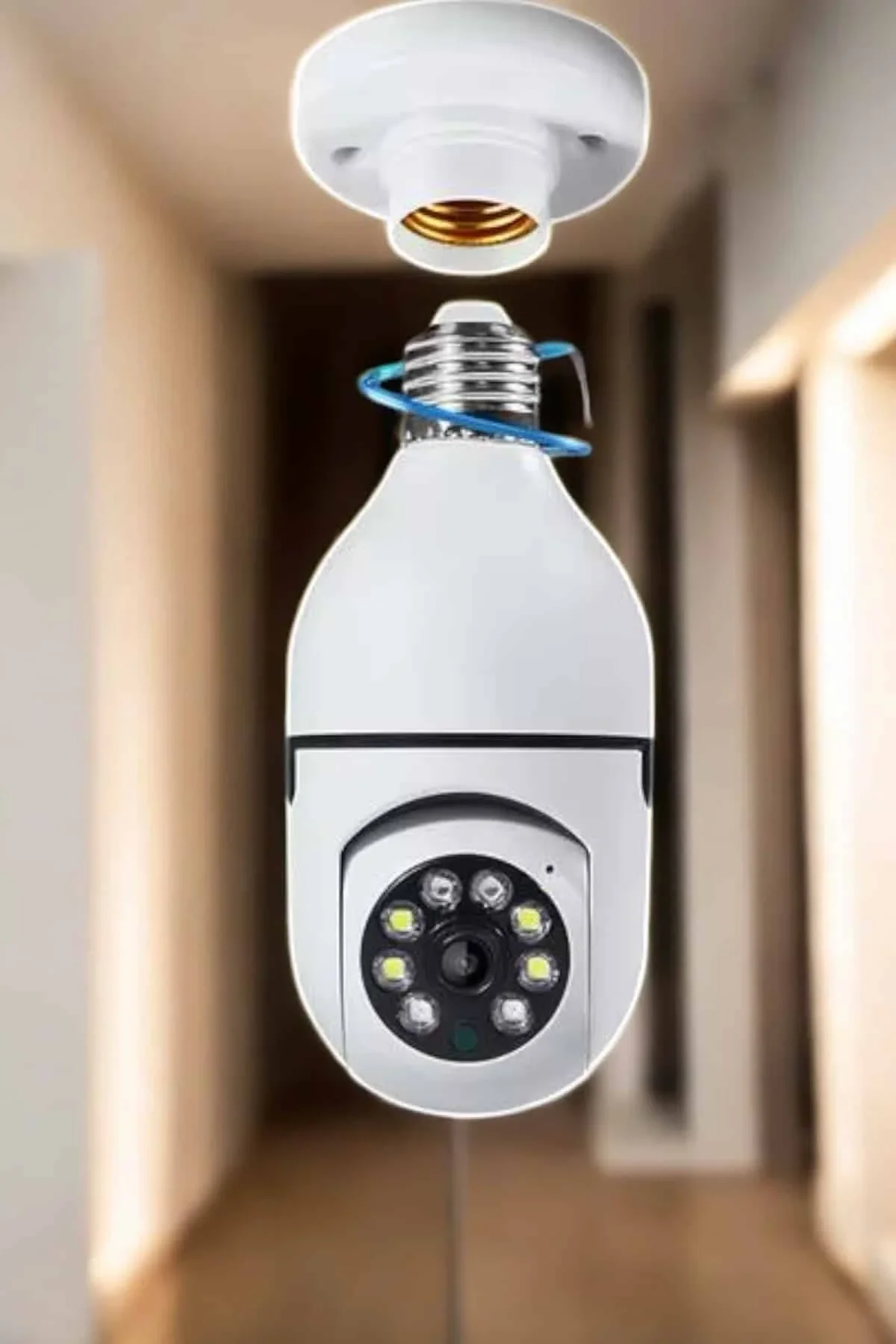 Wifi Kamera Duylu Ampul Görünümlü 360 Derece Dönebilen Ev Kamerası - Just Cheap Store Görsel 3