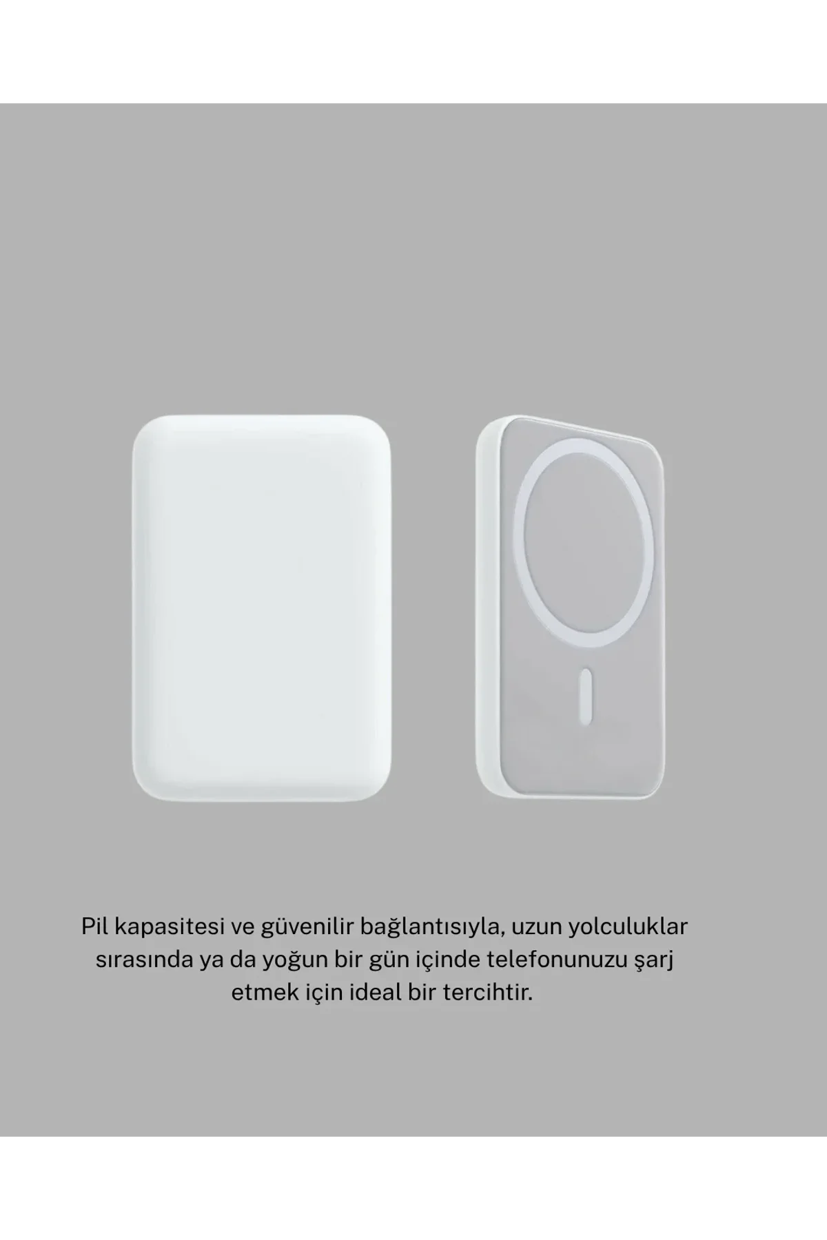 Magsafe Uyumlu Kablosuz Batarya – 27w Hızlı Şarj Destekli Kompakt Güç Bankası - Just Cheap Store Görsel 5