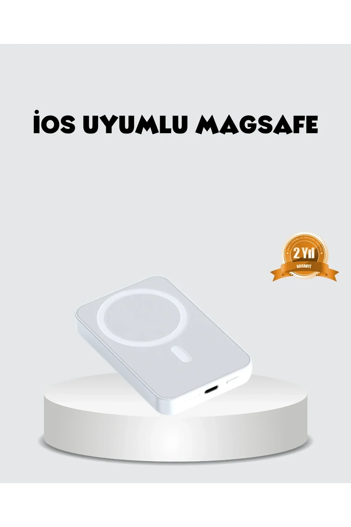 Magsafe Uyumlu Kablosuz Batarya – 27w Hızlı Şarj Destekli Kompakt Güç Bankası - Just Cheap Store Görsel 2