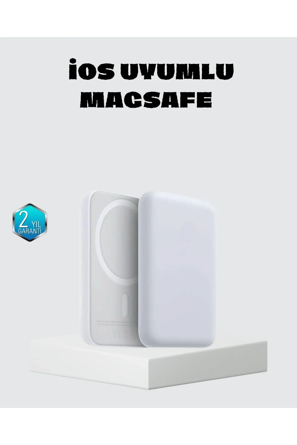 Magsafe 15w Kablosuz Hızlı Şarj, Lightning Girişli Taşınabilir Batarya - Just Cheap Store Görsel 2