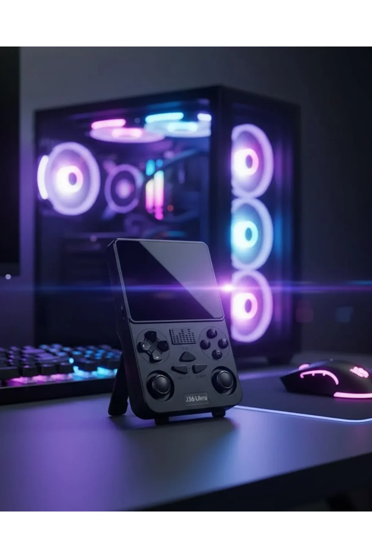 Wi-fi Özellikli Taşınabilir Retro Oyun Konsolu Analog Joystickli