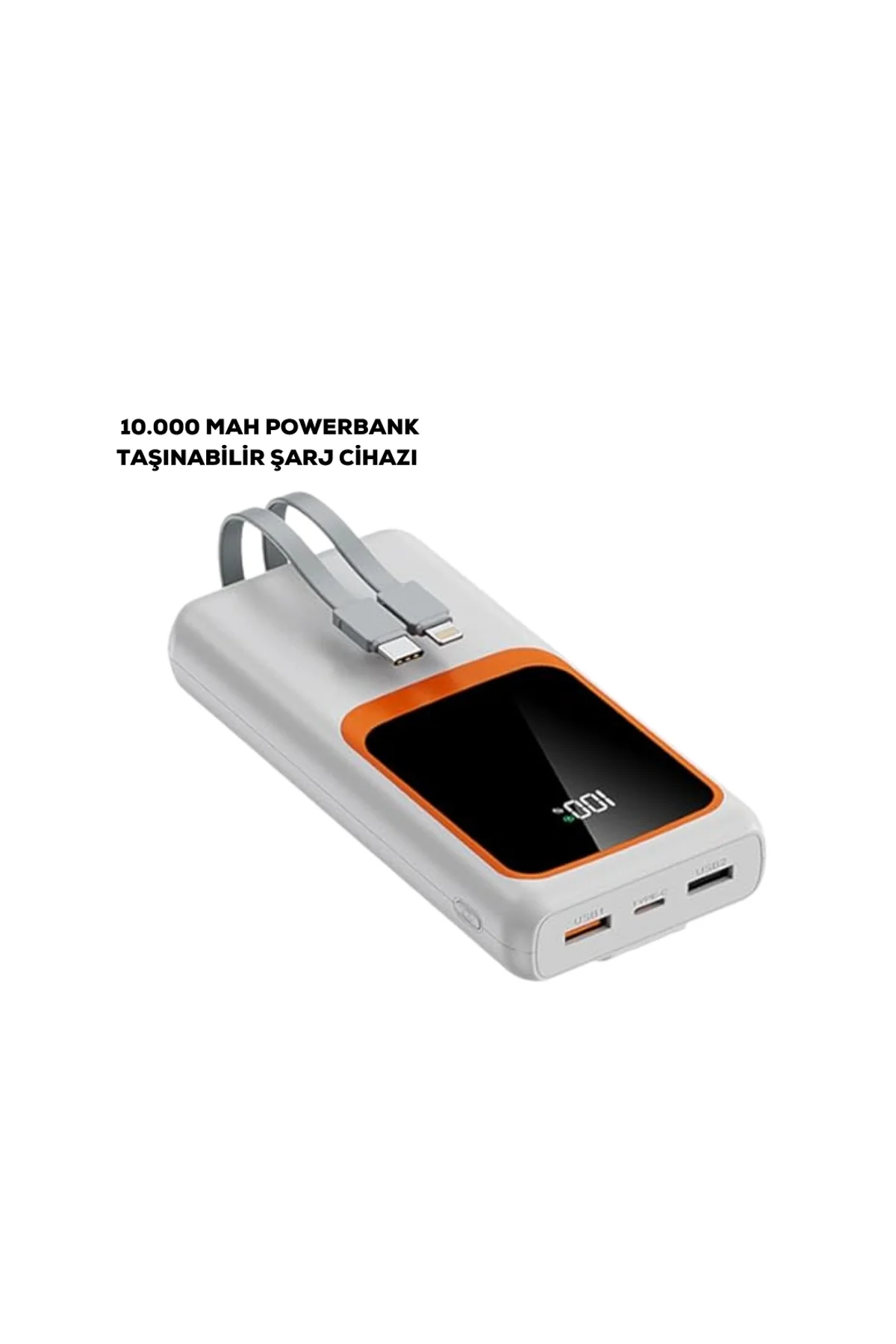 10000 Mah Taşınabilir Şarj Cihazı – Hızlı Şarj, Hafif Ve Dayanıklı Tasarım