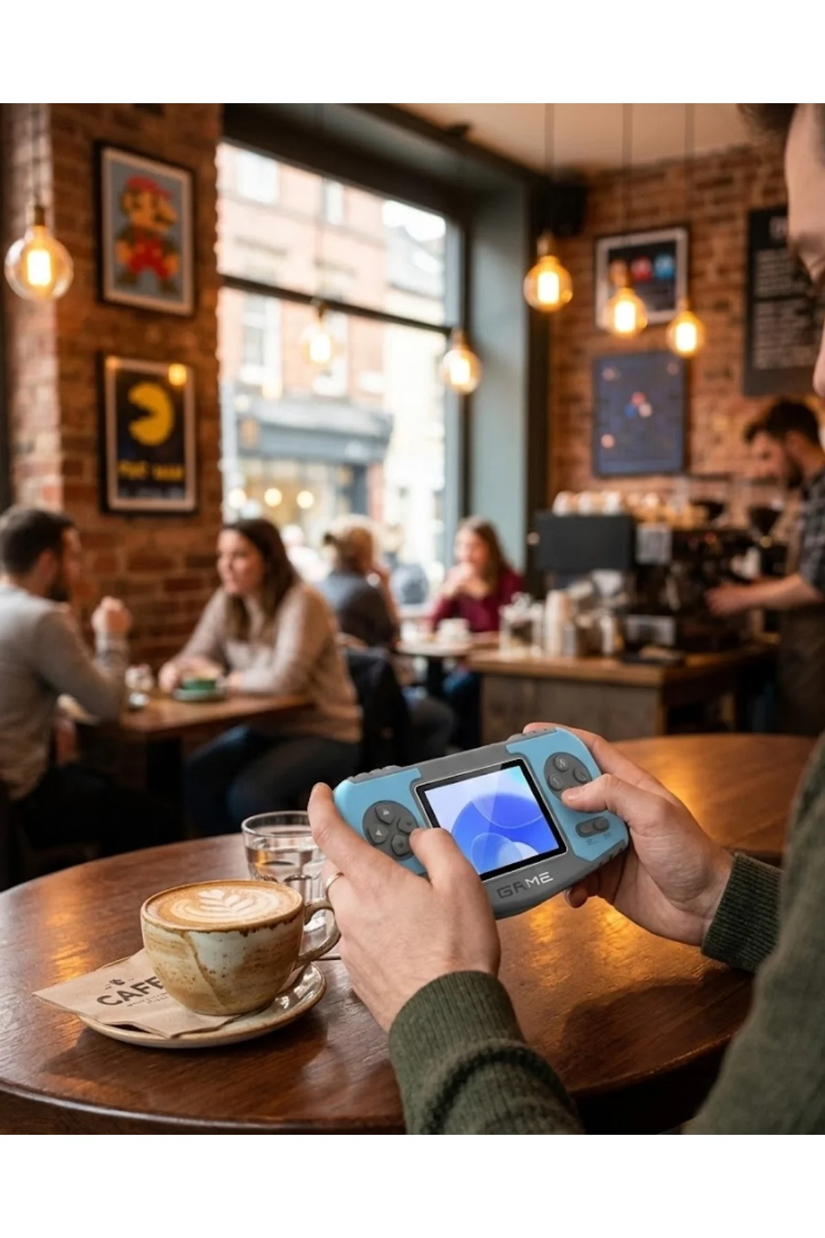 Taşınabilir Game Console Dahili Oyunlu Tv Bağlantılı Şarjlı Retro Oyun Konsolu