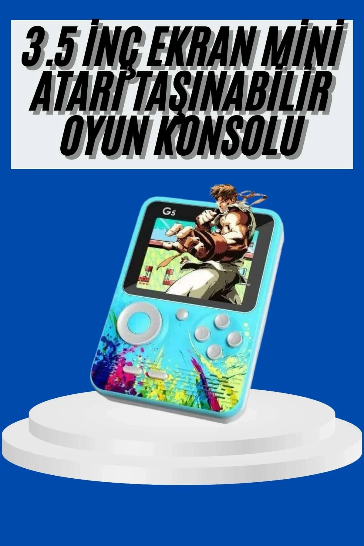 Çocuklara Özel 4k Hd Retro Oyun Konsol El Atari Taşınabilir 500 Oyunlu