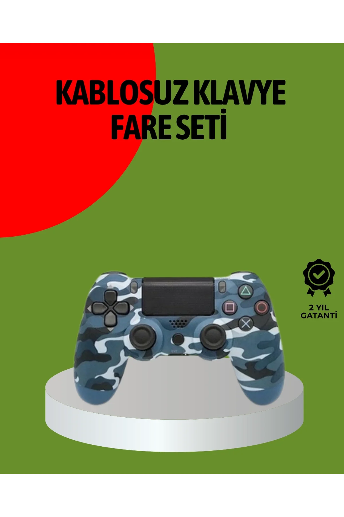 Ps4 Kablosuz Oyun Kolu Gecikmesiz Bağlantılı Ergonomik Tasarımlı