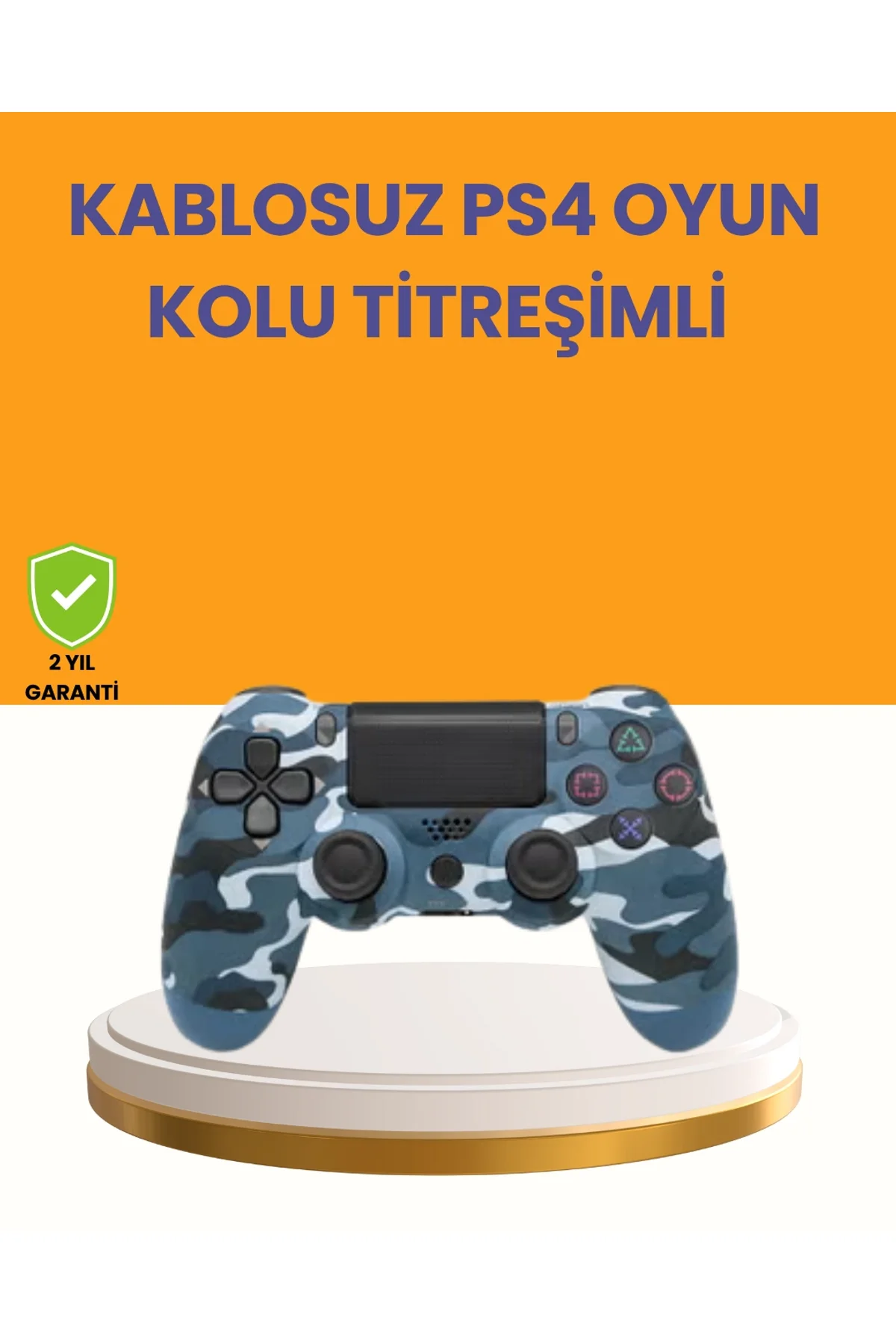 Ps4 Kablosuz Oyun Kolu Gecikmesiz Bağlantılı Ergonomik Tasarımlı