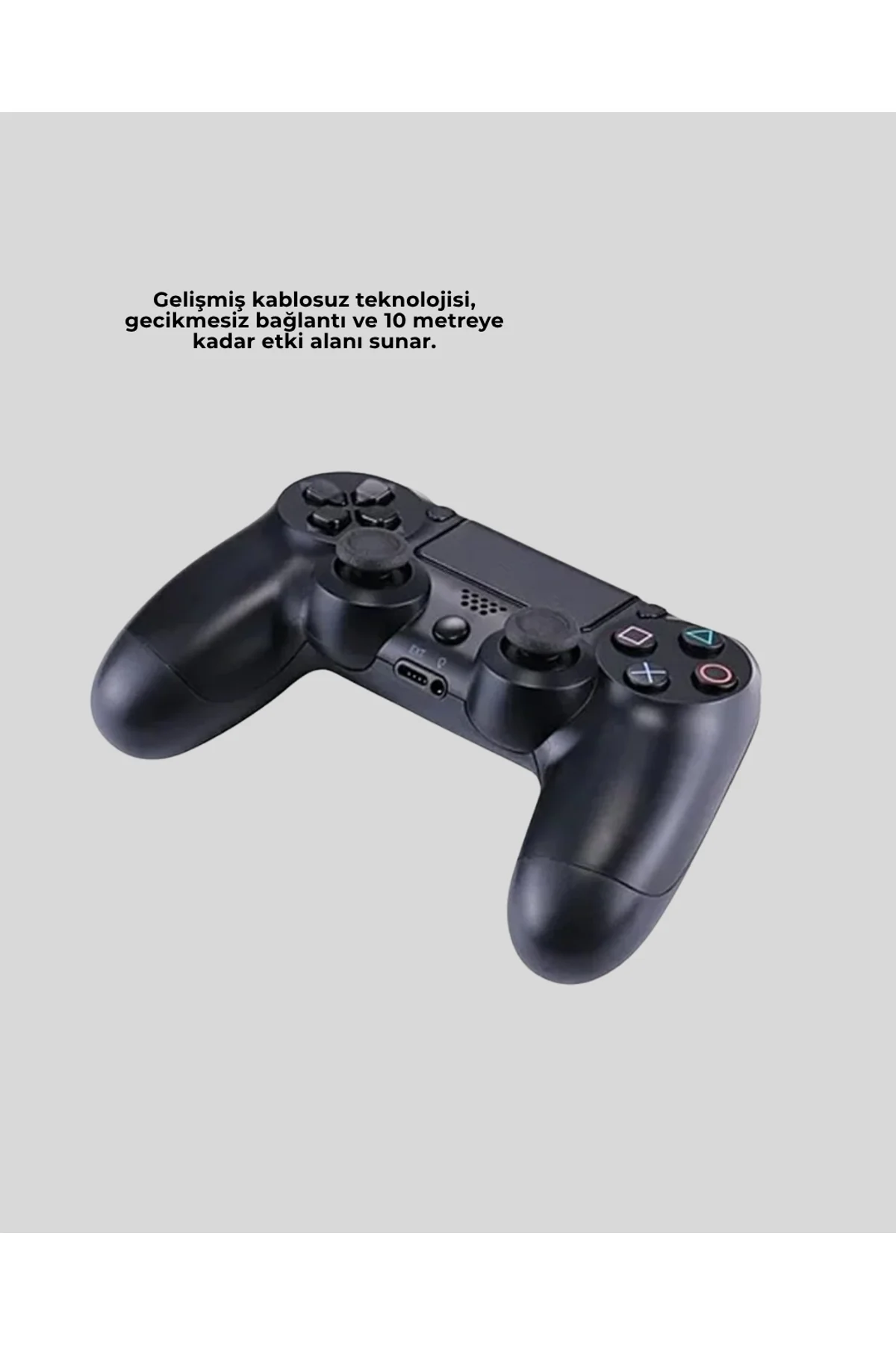 Kablosuz Ps4 Oyun Kolu Çift Motor Titreşimli Uzun Bataryalı - Just Cheap Store Görsel 5