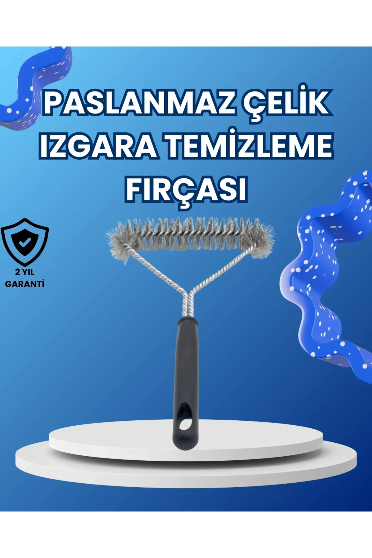Paslanmaz Çelik Izgara Temizleme Fırçası Mangal Ve Barbekü İçin - Just Cheap Store Görsel 2