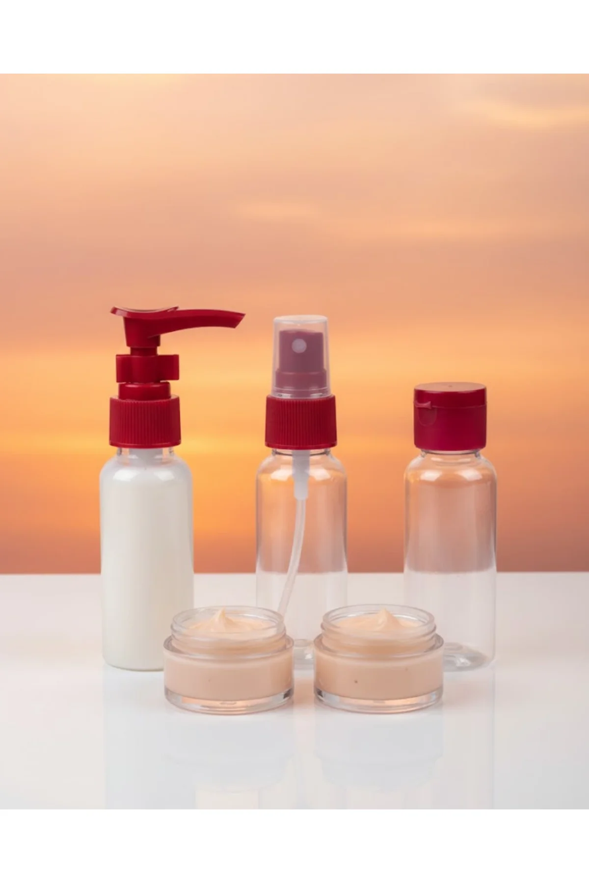 30 Ml 5’li Seyahat Banyo Şişe Seti Sızdırmaz Tasarım