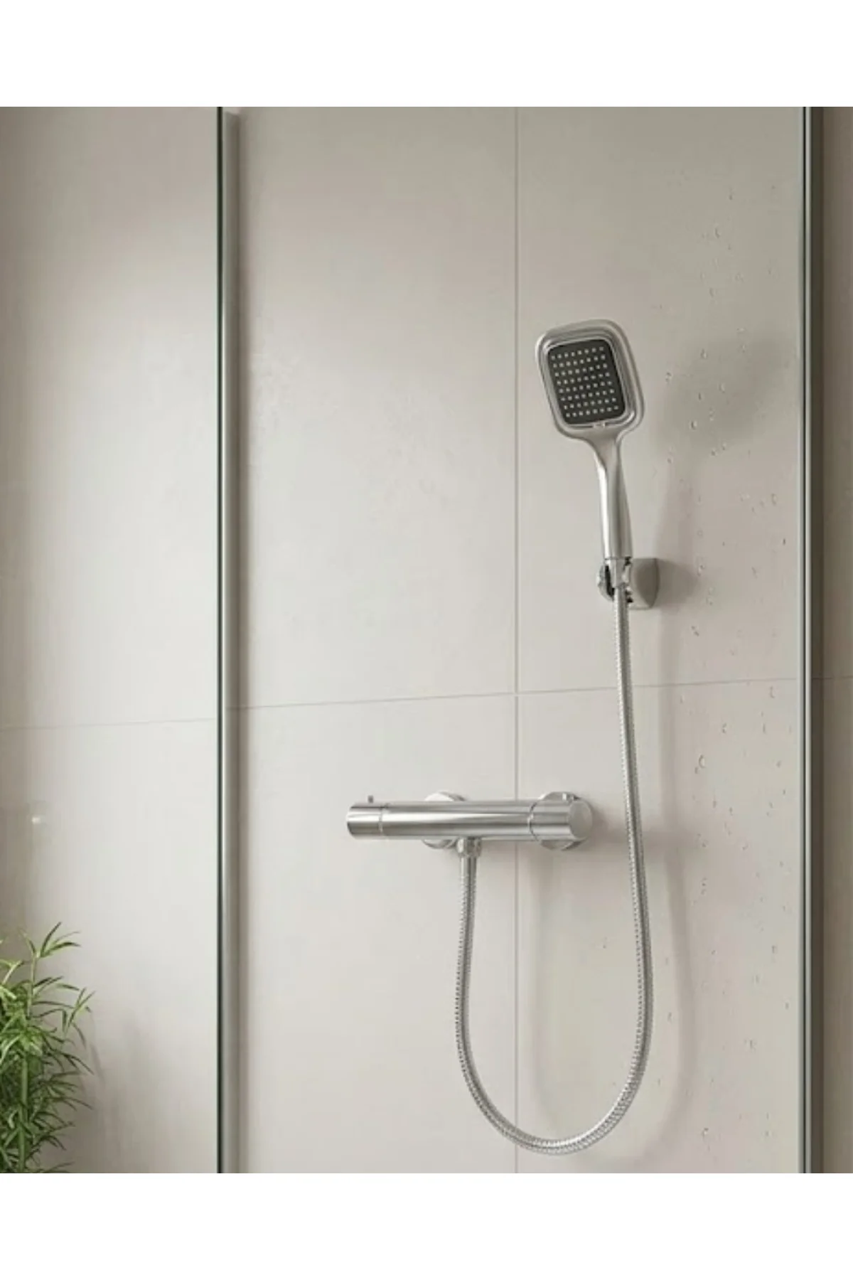 Çok Fonksiyonlu Siyah El Duşu Seti Spiral Hortum Ve Duş Askısı Banyo Duş Başlığı