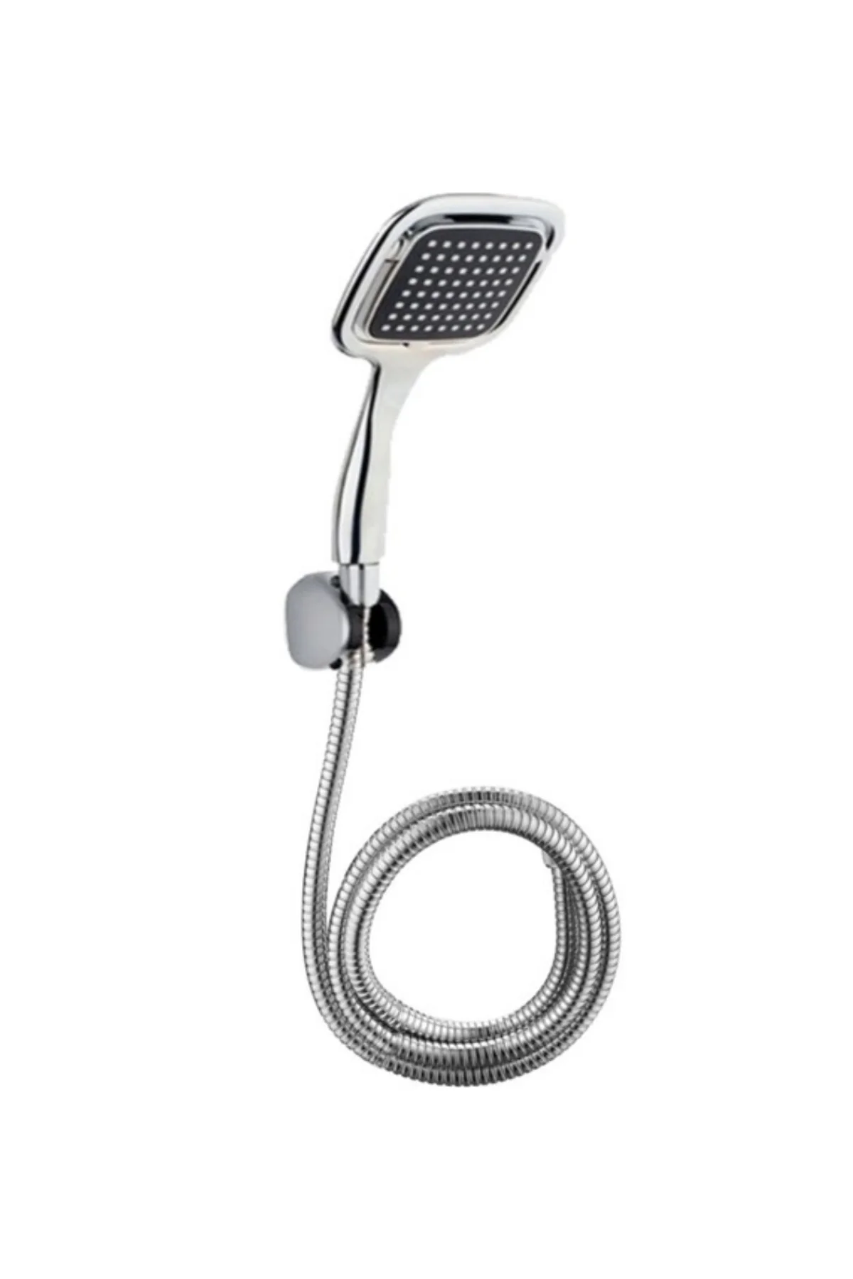 Siyah Duş Seti El Duşu Başlığı Spiral Hortum Ve Duvar Askısı Banyo Duş Seti - Just Cheap Store Görsel 4