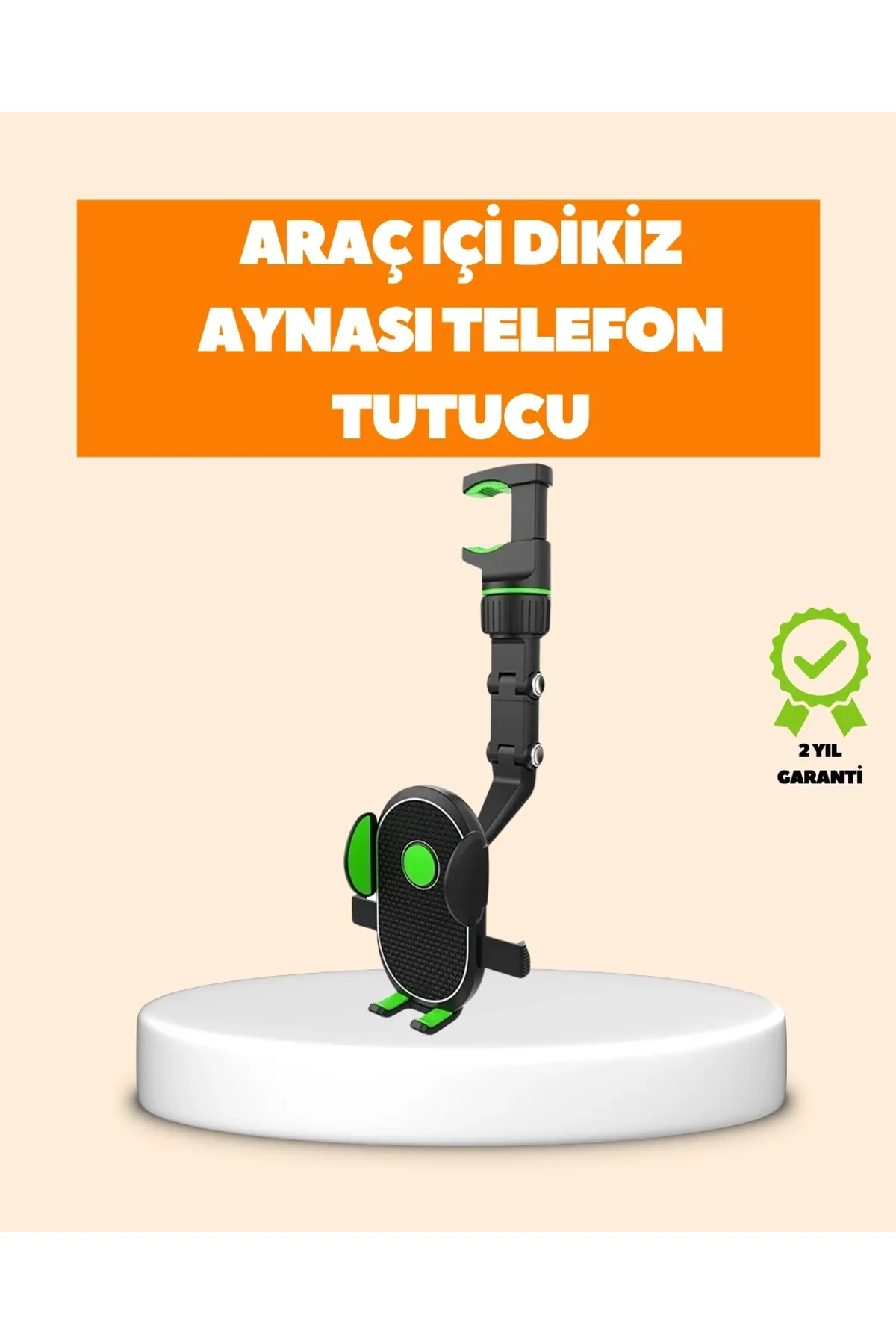 Araç İçi Dikiz Aynası Telefon Tutucu Katlanabilir Ve Çok Fonksiyonlu