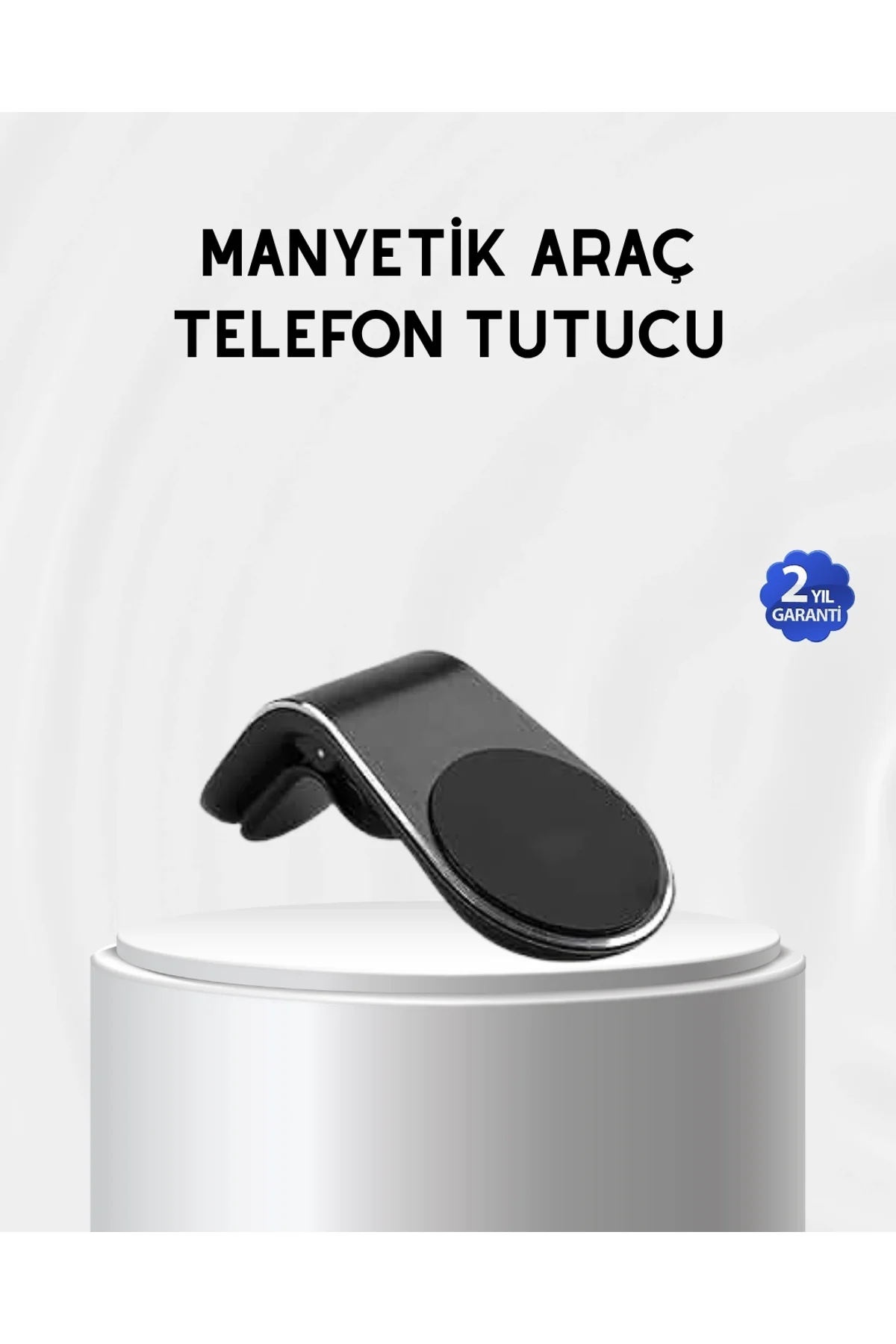 Araç İçi Manyetik Telefon Tutucu Güçlü Klipsli Ve 360 Derece Ayarlanabilir