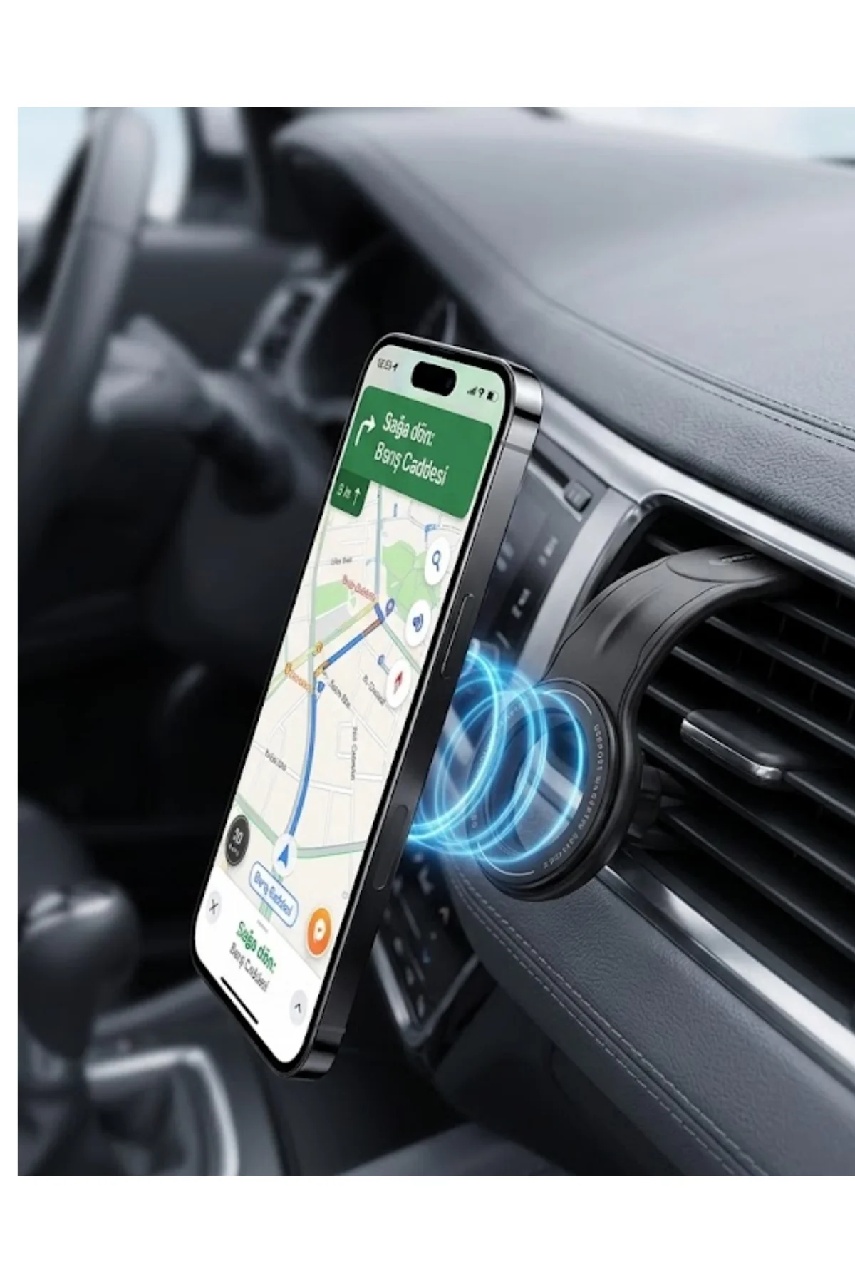 Manyetik Araç Telefon Tutucu 360 Derece Döner Güçlü Mıknatıslı Stand