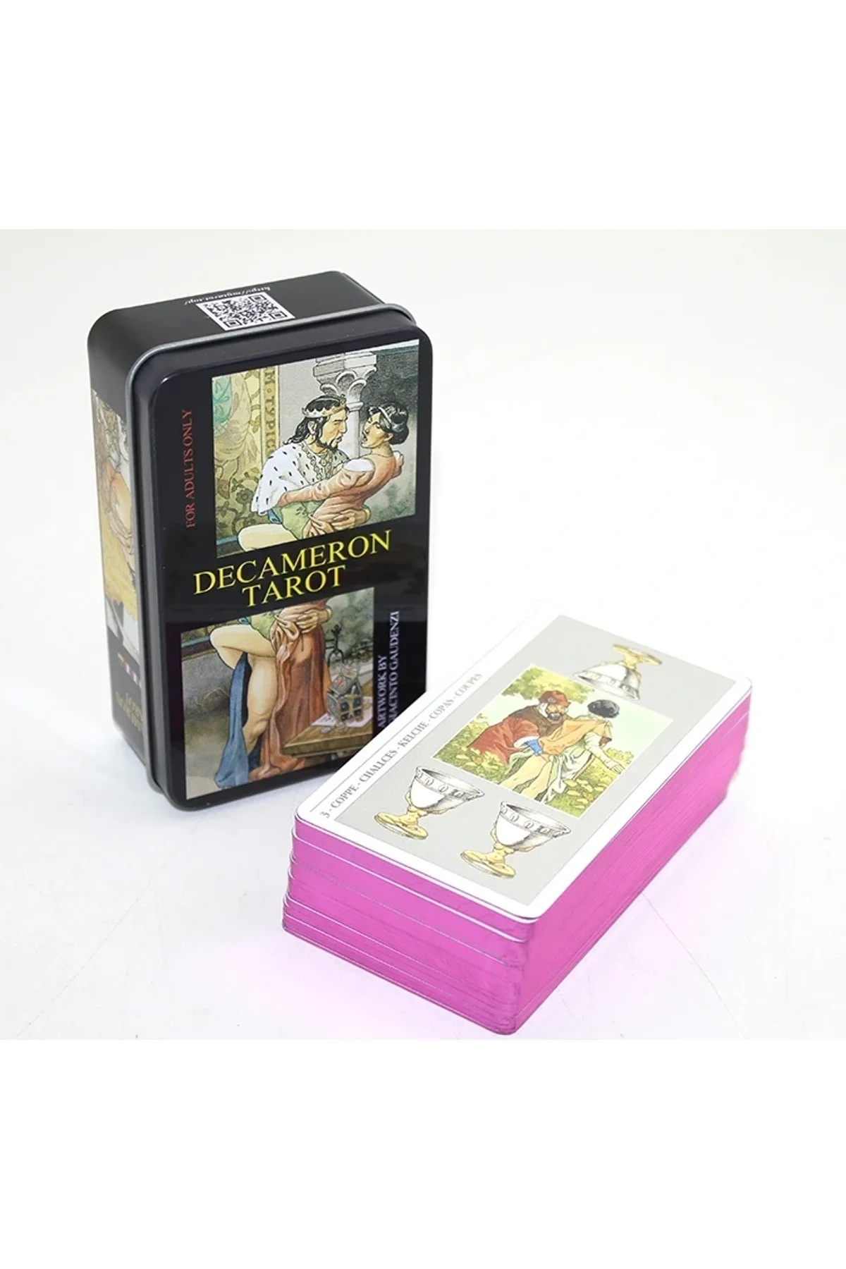Decameron Metal Kutulu Tarot Kartı Alk2768