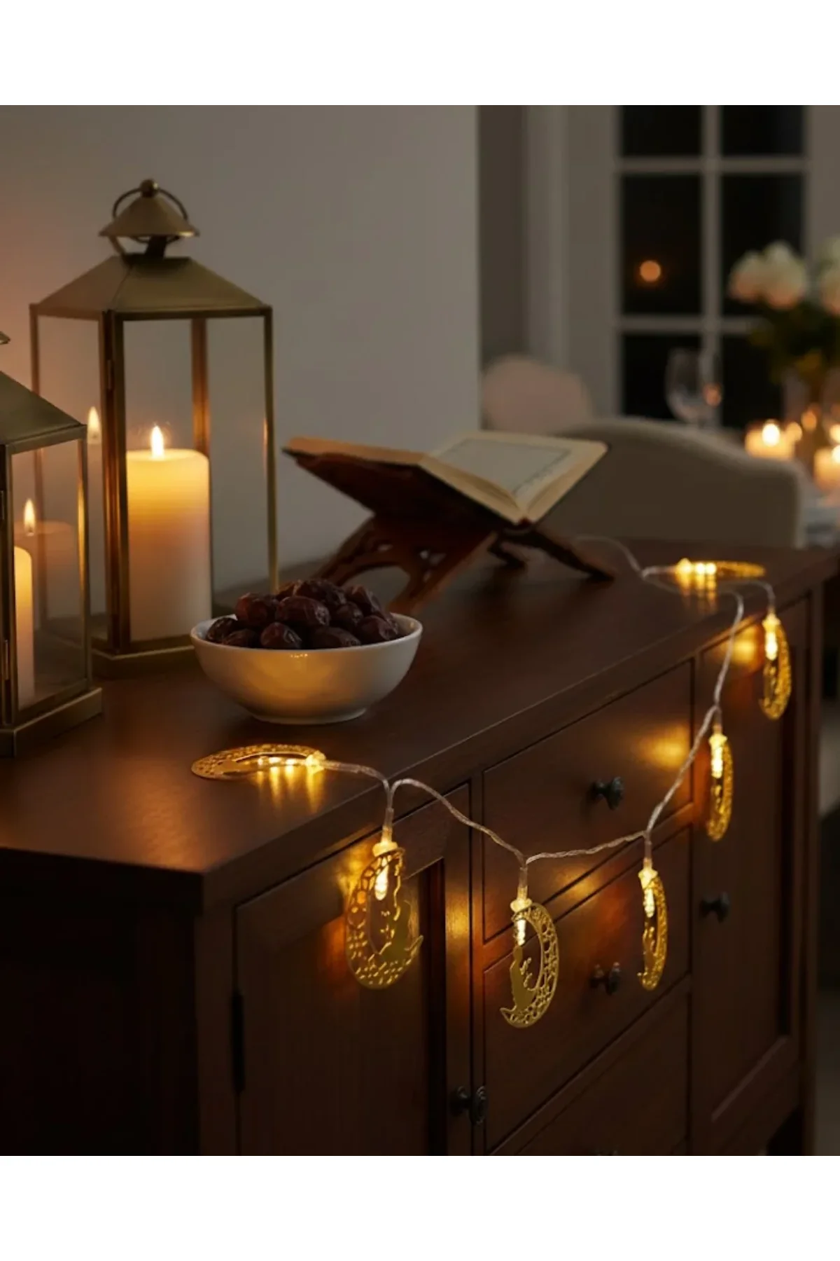Ramazan Ay Işığı Secde Eden Adam Silüetli Led Peri Işığı - Just Cheap Store Görsel 3