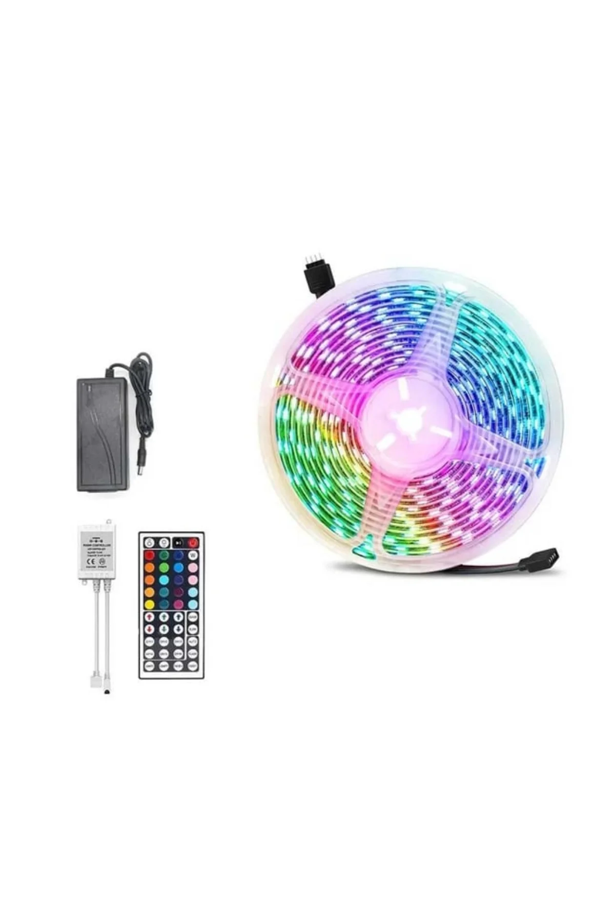 Rgb Led Strip 5 Metre Kumandalı 5050 Şerit Led Dekorasyon Işığı - Just Cheap Store Görsel 3