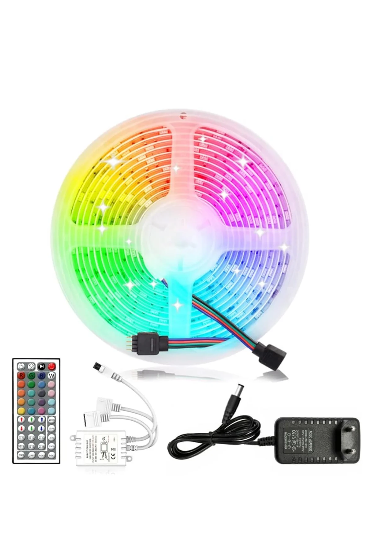 Rgb Led Strip 5 Metre Kumandalı 5050 Şerit Led Dekorasyon Işığı - Just Cheap Store Görsel 4