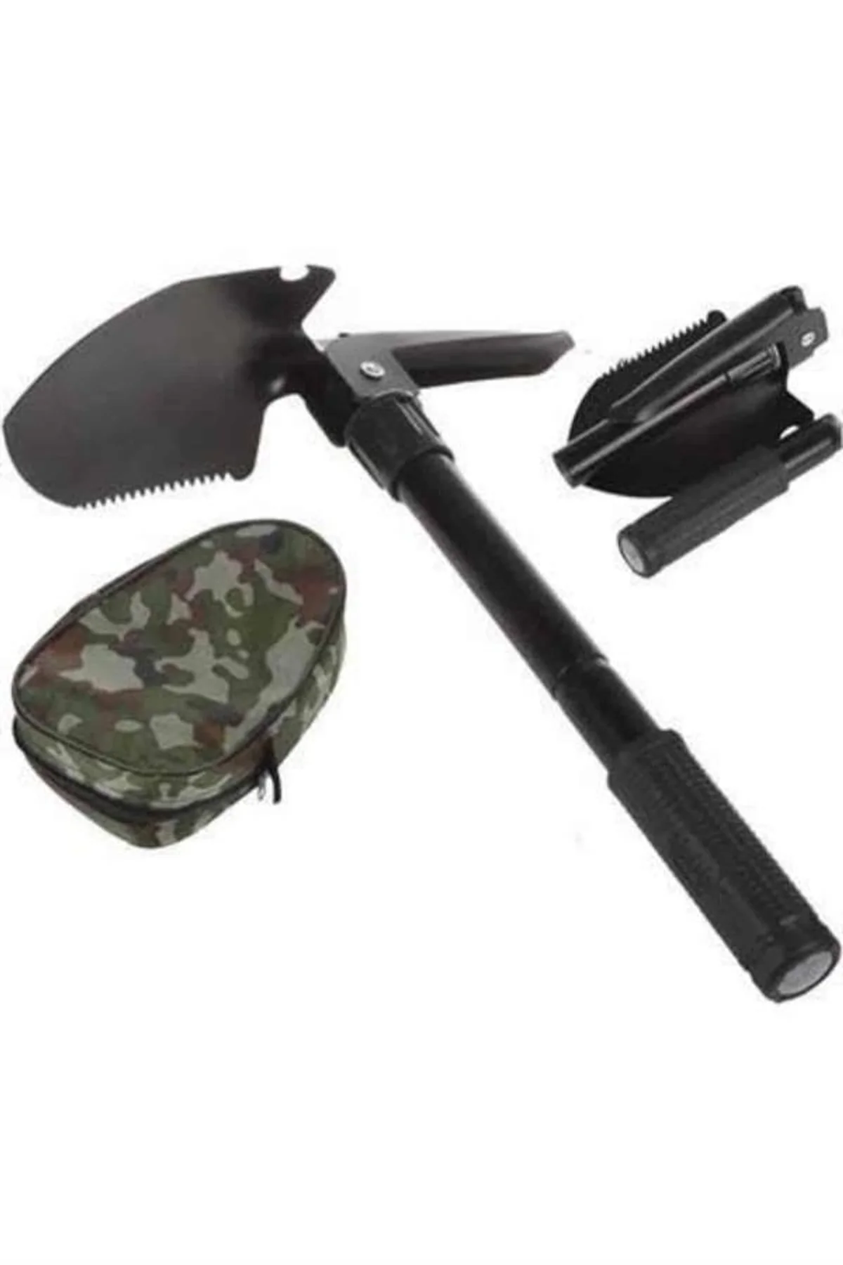 Katlanır Portatif Kazma Kürek Seti Portatif Çelik Taşıma Çantalı Pusulalı - Just Cheap Store Görsel 5