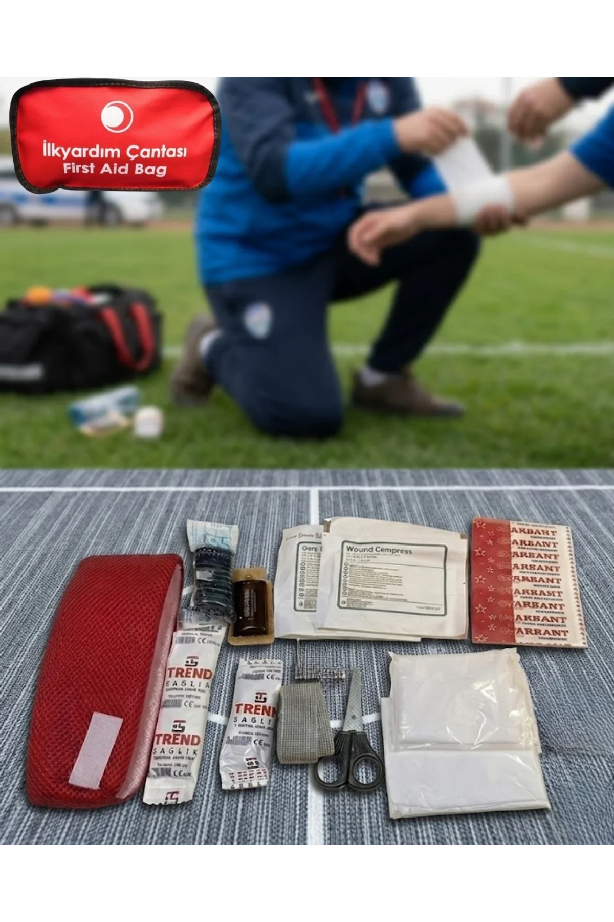 Acil Durum İlk Yardım Kiti Çok Amaçlı Kullanım Ve Taşınabilir Tasarım