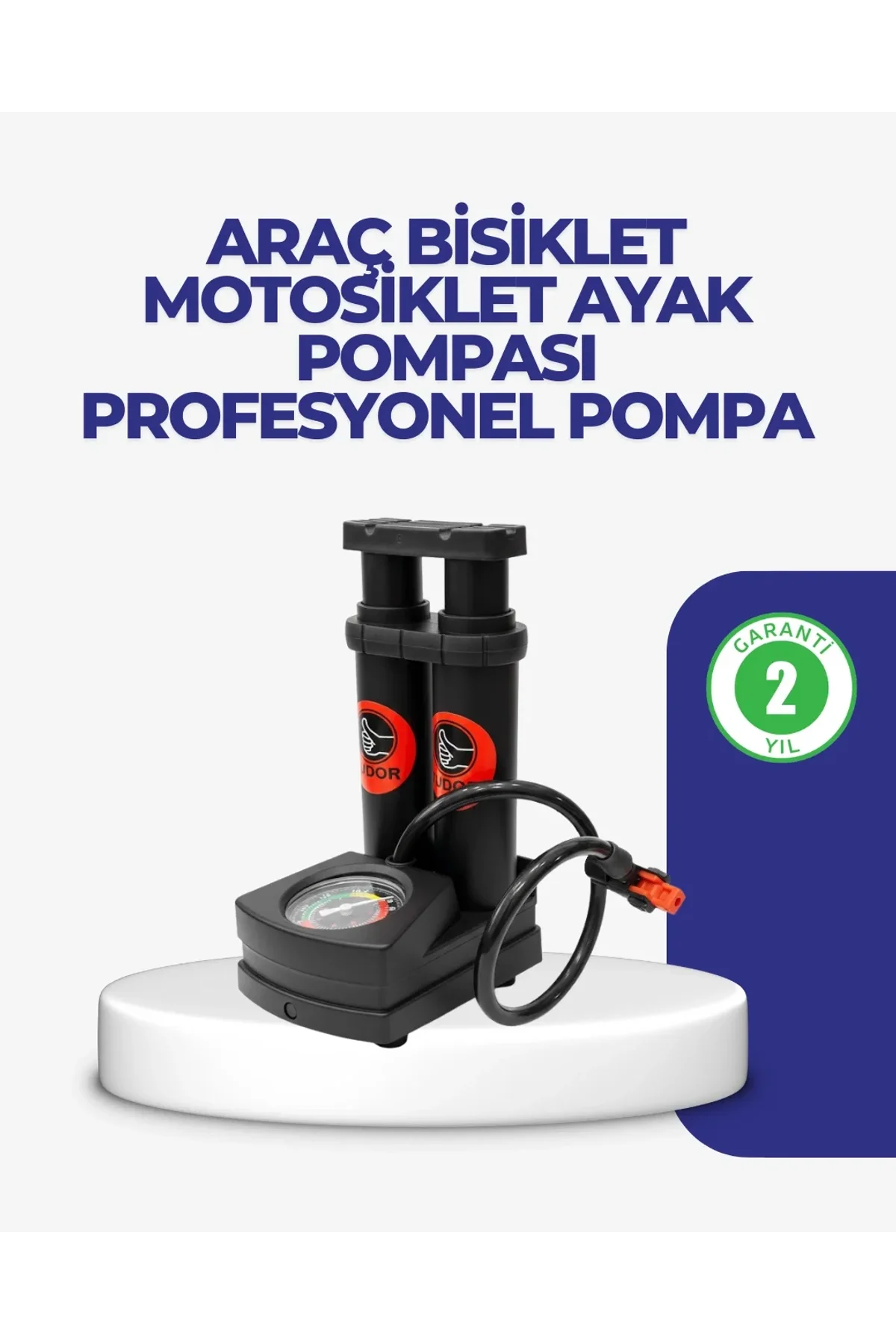 Kaymaz Pedallı Ayaklı Hava Pompası Tüm Supap Uyumlu - Just Cheap Store Görsel 2