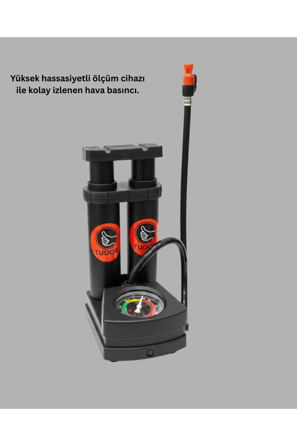 Ayaklı Bisiklet Pompası Basınç Göstergeli Çok Amaçlı - Just Cheap Store Görsel 4