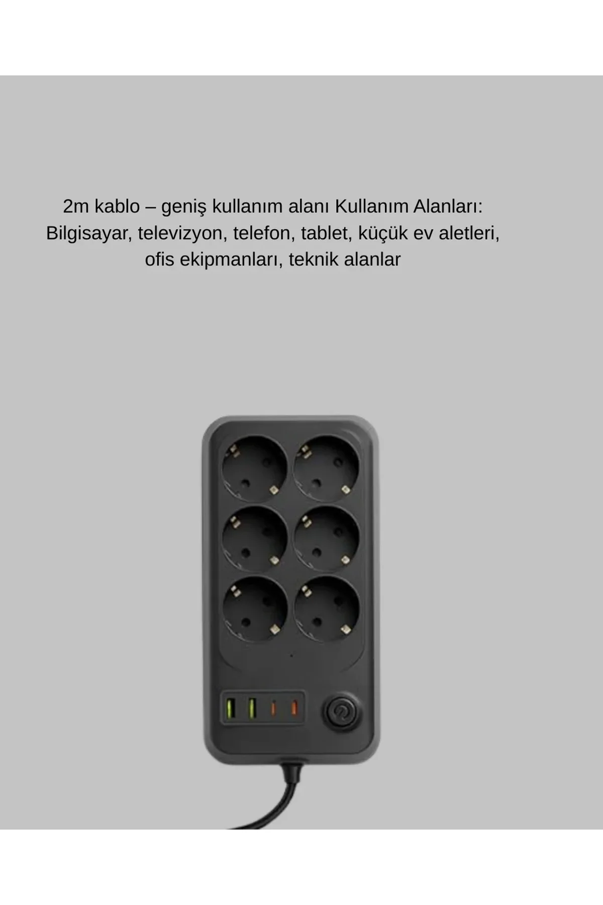 6lı Priz - Just Cheap Store Görsel 4