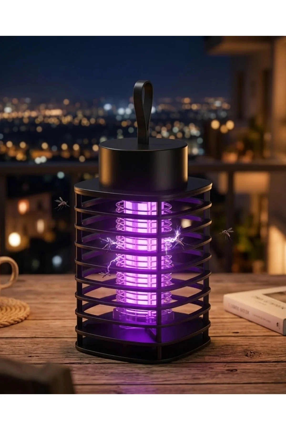 Akıllı Sivrisinek Öldürücü Lamba Güçlü Uv Işık Ve Elektrik Çarpma Teknolojili