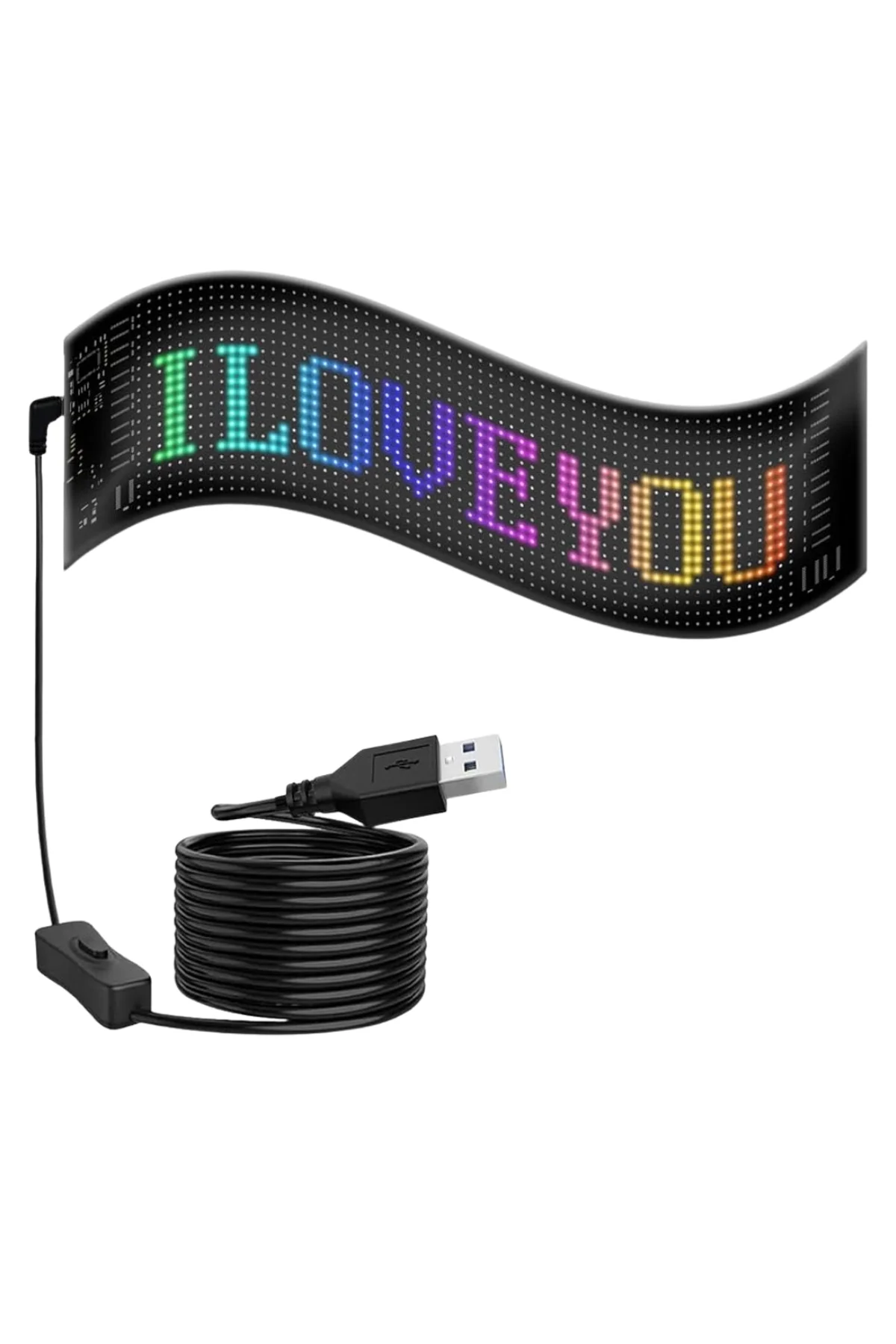Akıllı Led Ekran Paneli Uygulama Kontrollü Yazı Ve Animasyon Gösterimi - Just Cheap Store Görsel 5