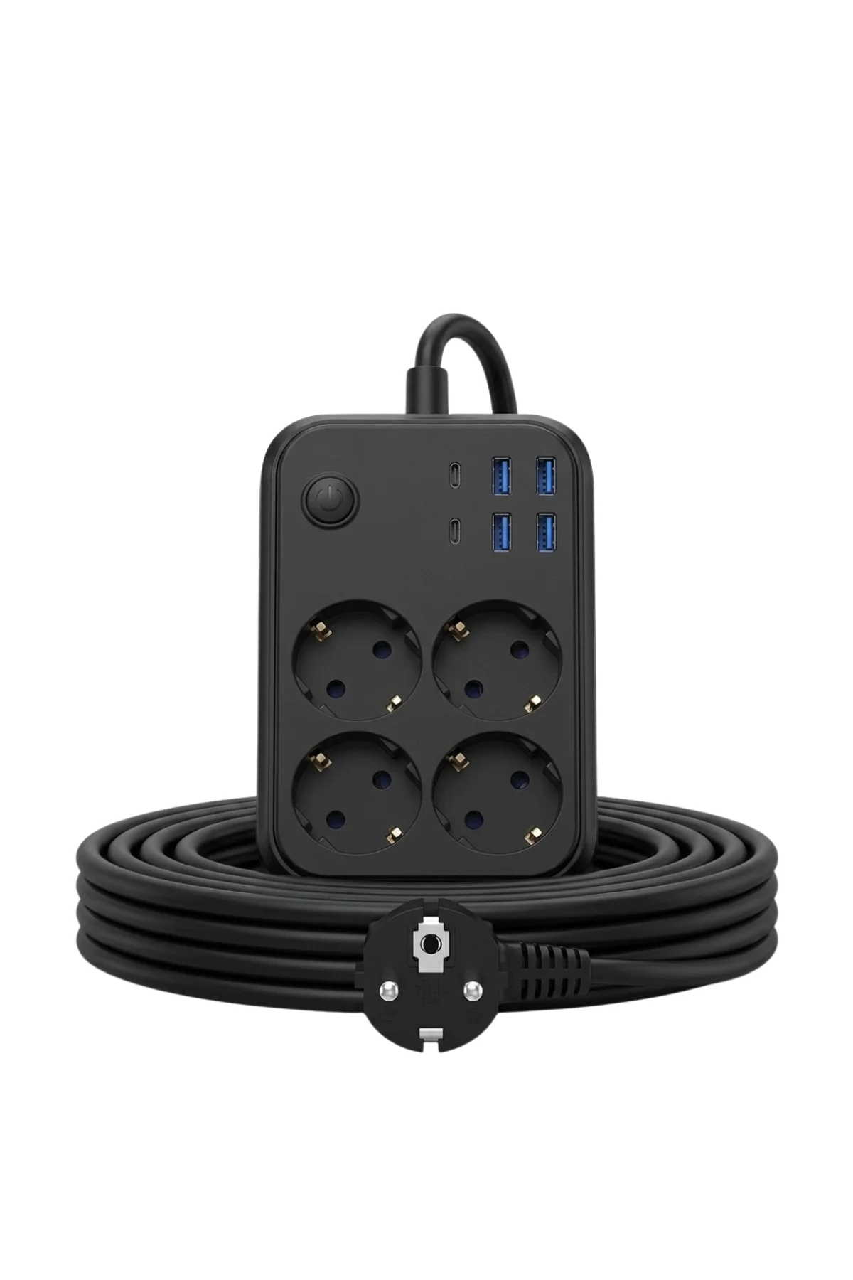 Çoklu Priz Ve Usb Şarj Ünitesi 4 Soket 2 Type C Güvenli Enerji Yönetimi - Just Cheap Store Görsel 3