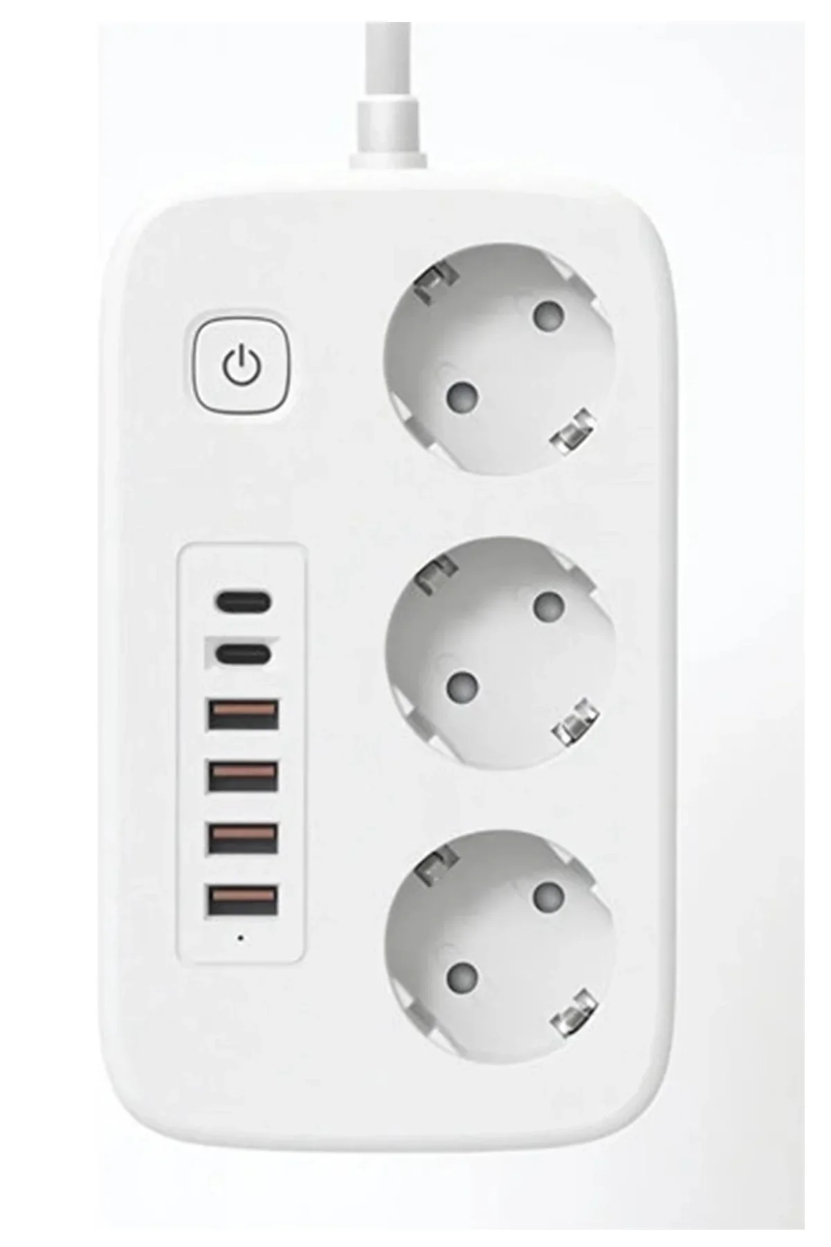 akım Korumalı Priz Ve Masaüstü Şarj İstasyonu Kablosuz 3 Priz ,4 Usb, 2 Type-c Girişli 2 Metre - Just Cheap Store Görsel 3