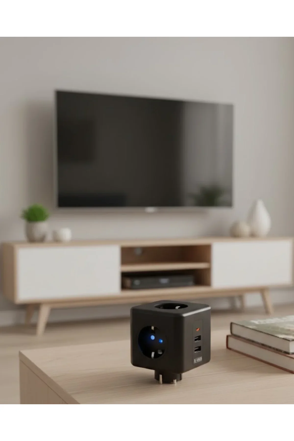 Ev Ve Ofis Kullanımı İçin Akım Korumalı Usb Girişli Priz