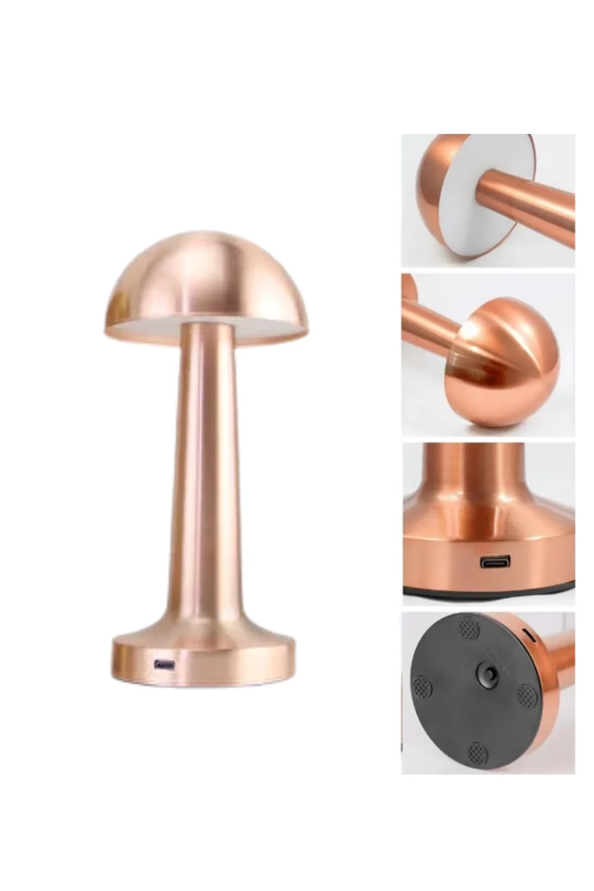 Dokunmatik Mantar Gece Lambası Bronz Led Masa Aydınlatması - Just Cheap Store Görsel 5