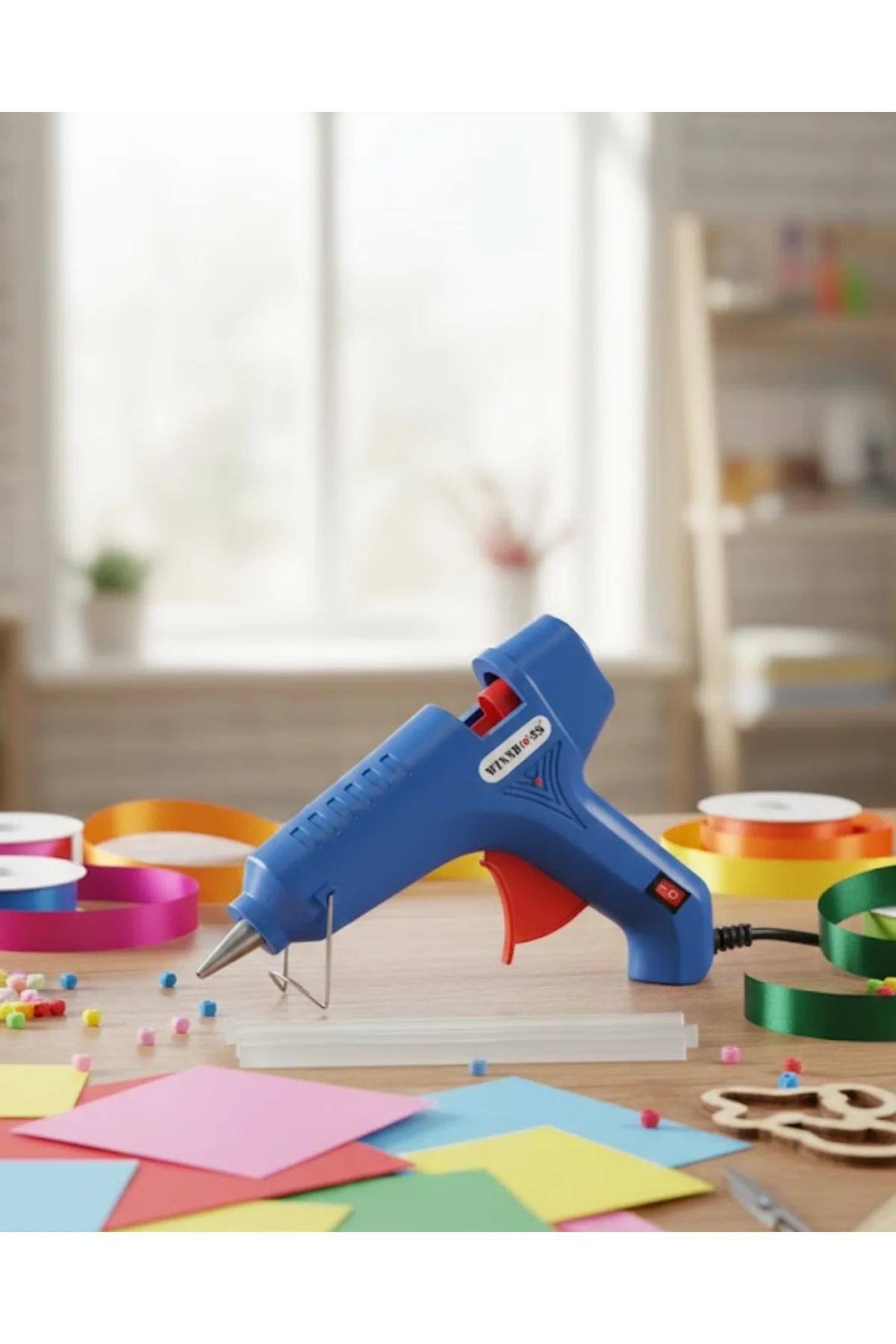 Ev Ve Hobi İçin 60 W Silikon Tabancası 11 Mm Uyumlu 5 Adet Hediye Silikon