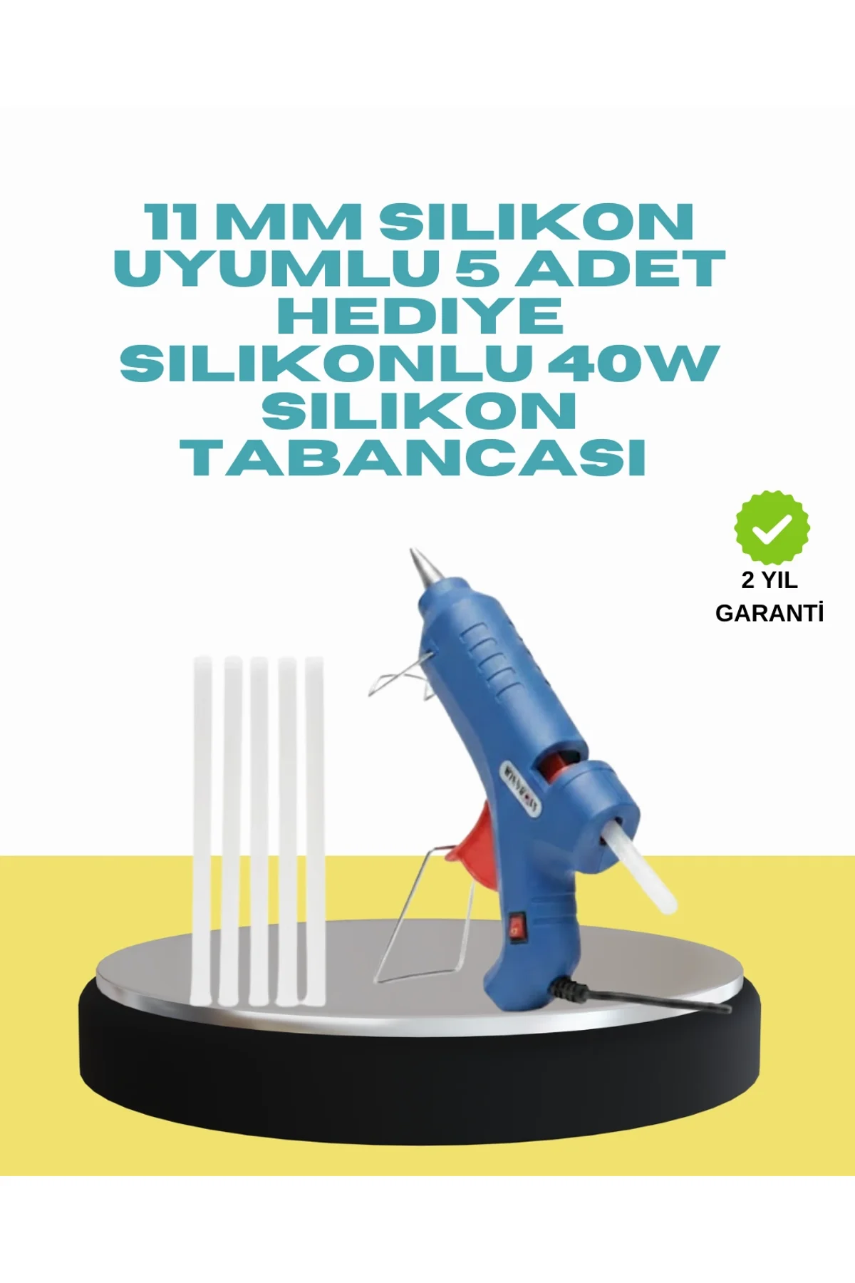 5 Silikon Hediyeli 40w Silikon Tabancası Ev Ve Hobi Kullanımı