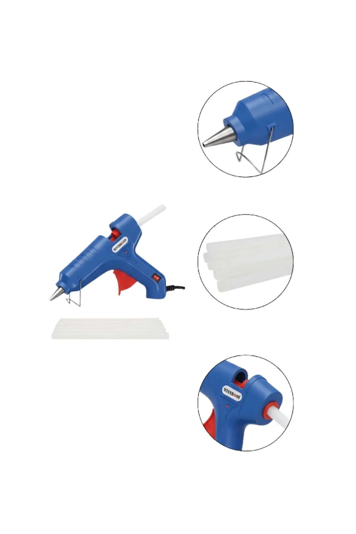 Pratik Kullanımlı 60 W Silikon Tabancası 11 Mm Silikon Uyumlu 5 Silikon - Just Cheap Store Görsel 3