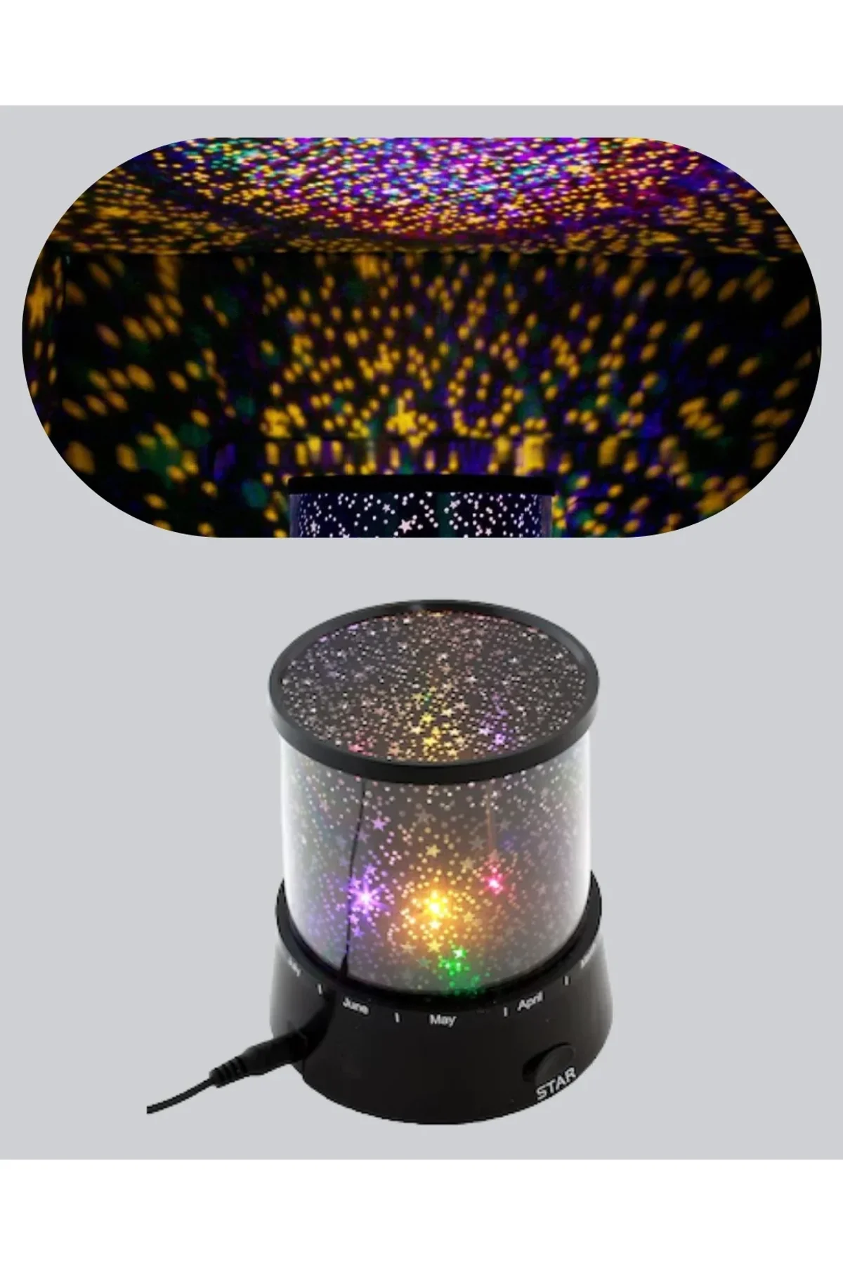 Galaxy Efektli Led Yıldız Projektör Renk Değiştirmeli Oda Aydınlatması - Just Cheap Store Görsel 4