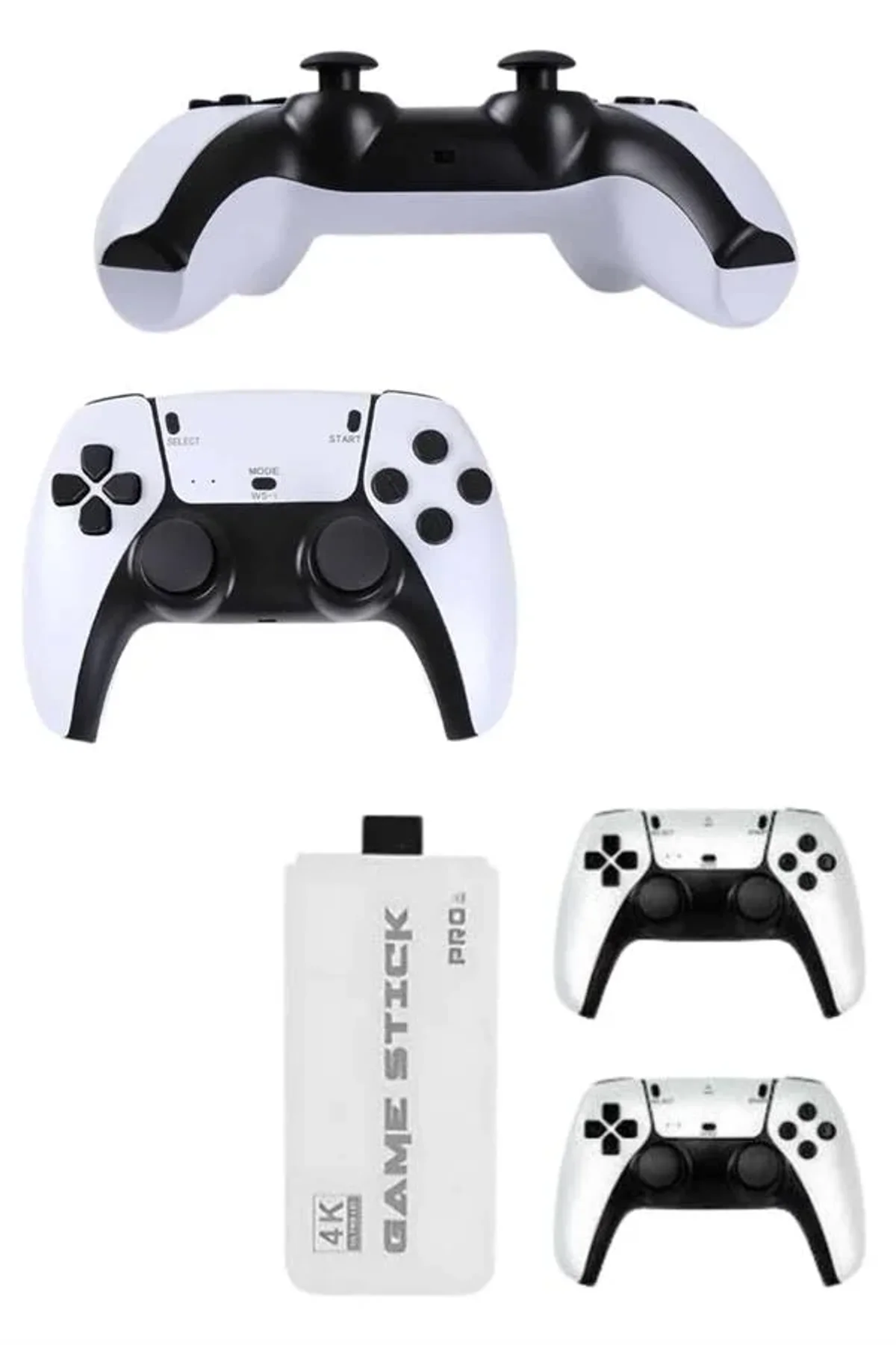 4k Hd Görüntü Kaliteli Retro Game Stick 20000 Oyunlu Çift Kollu Beyaz Game Stick - Just Cheap Store Görsel 4
