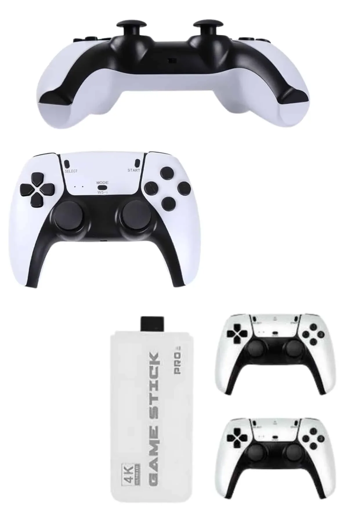 Çift Oyun Kollu 4k Hd Ekran Nostaljik 20.000 Oyunlu Beyaz Game Stick - Just Cheap Store Görsel 5