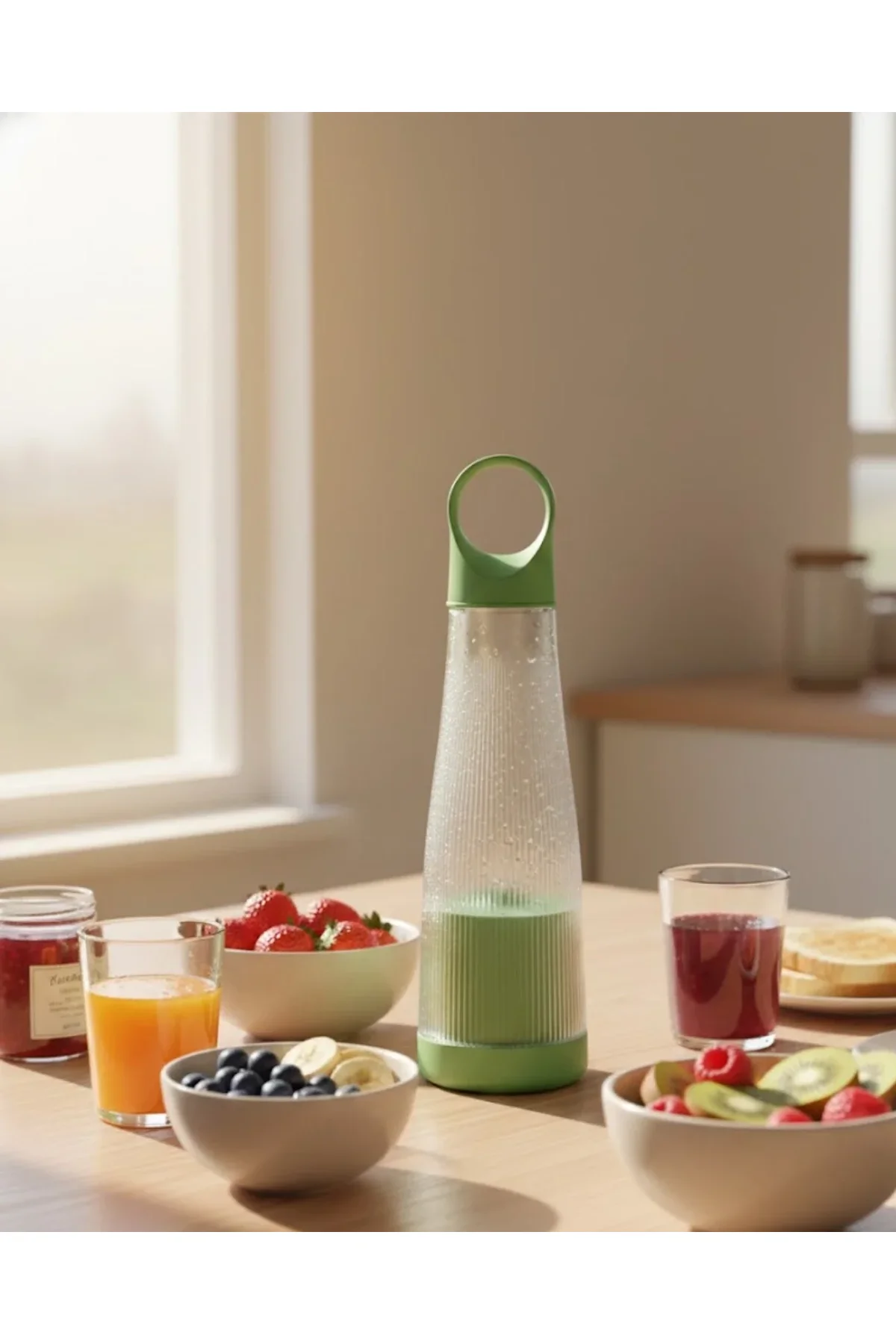 Günlük Smoothie Ve Shake İçin Usb Şarjlı Taşınabilir Blender