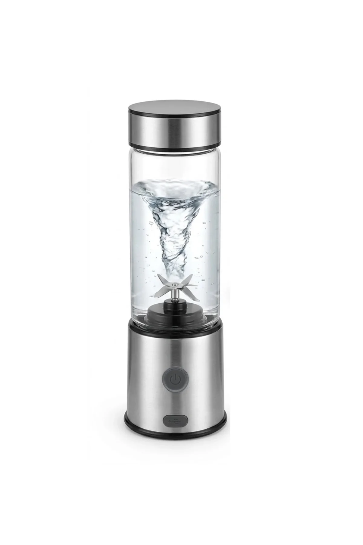 Usb Type C Şarjlı Cam Blender 6 Bıçaklı Smoothie Ve Shake Blender - Just Cheap Store Görsel 3