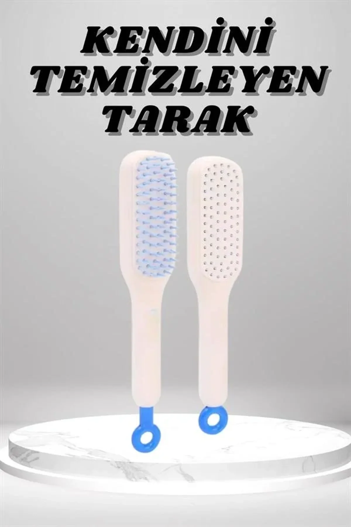 Silikon Yumuşak Sıkı Dişli Sihirli Geri Çekilebilir Tarak Kendini Temizleyen Saç Fırçası - Just Cheap Store Görsel 2