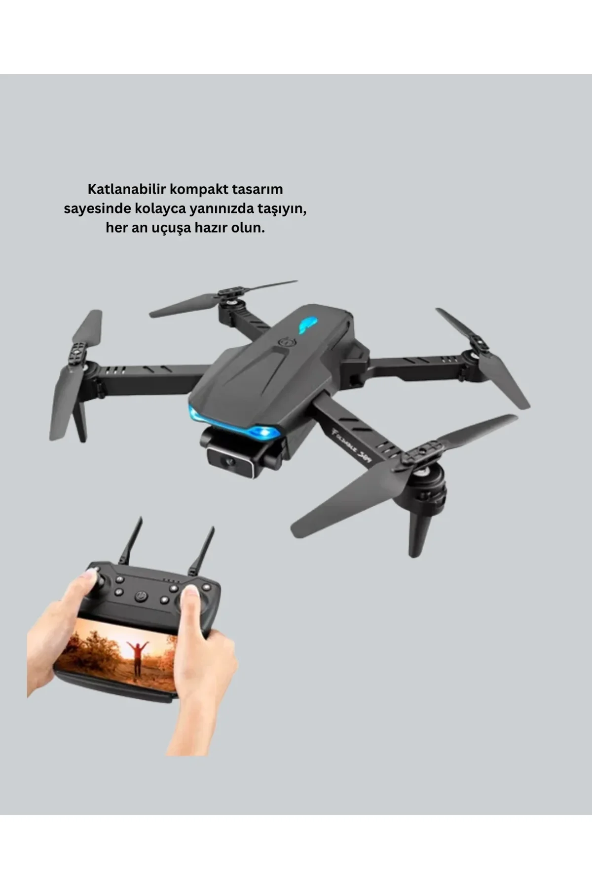 Wifi Fpv Canlı Görüntü Aktarımlı Katlanabilir Drone - Just Cheap Store Görsel 3