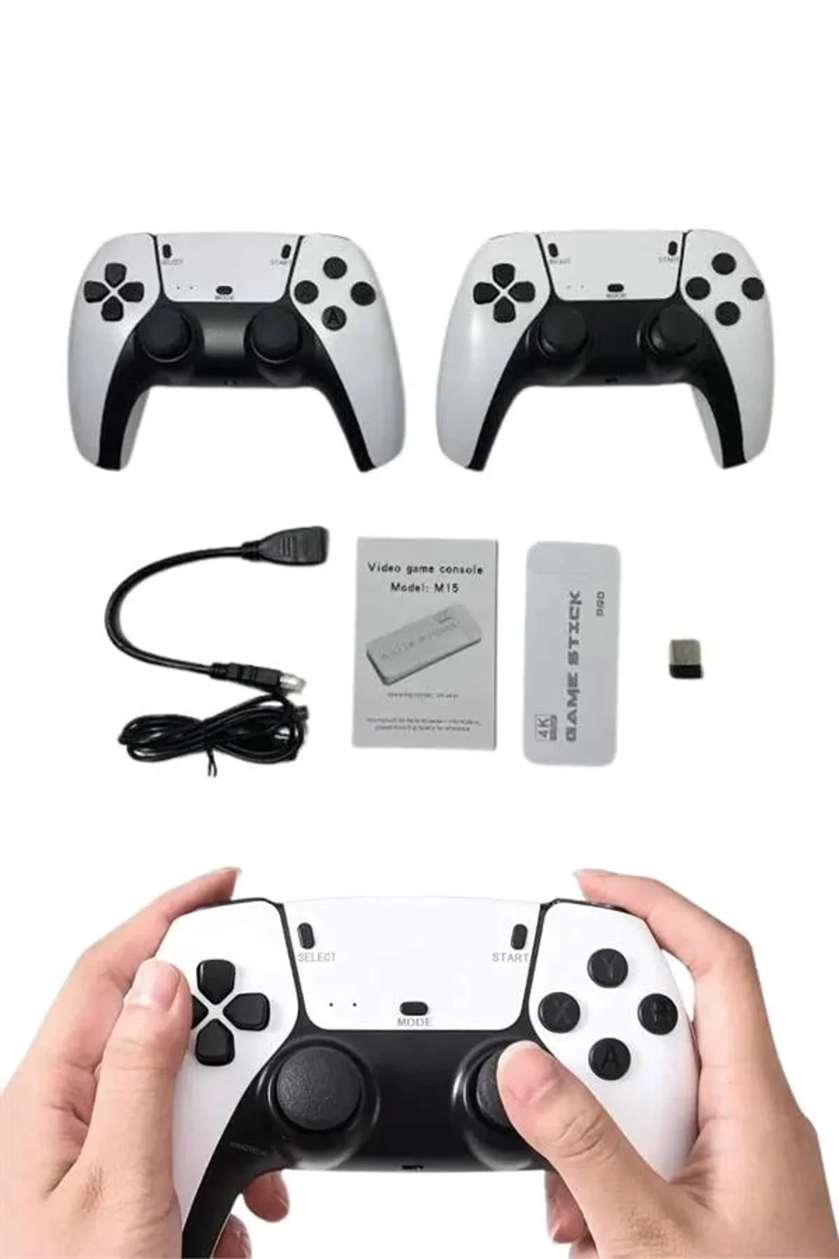 Game Stick 4k Retro Çift Kollu Atari Oyunlari +20000 Oyunlu Konsol Nostalji - Just Cheap Store Görsel 5