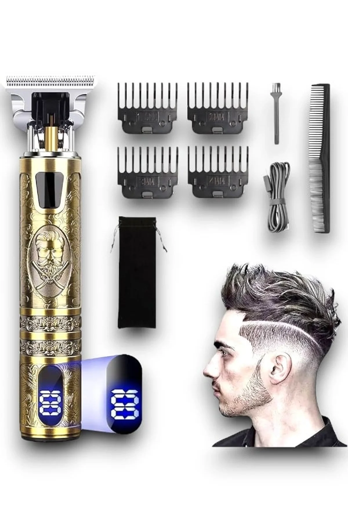 Rd 378 Çizik Tıraş Makinesi Seti Dijital - Just Cheap Store Görsel 2