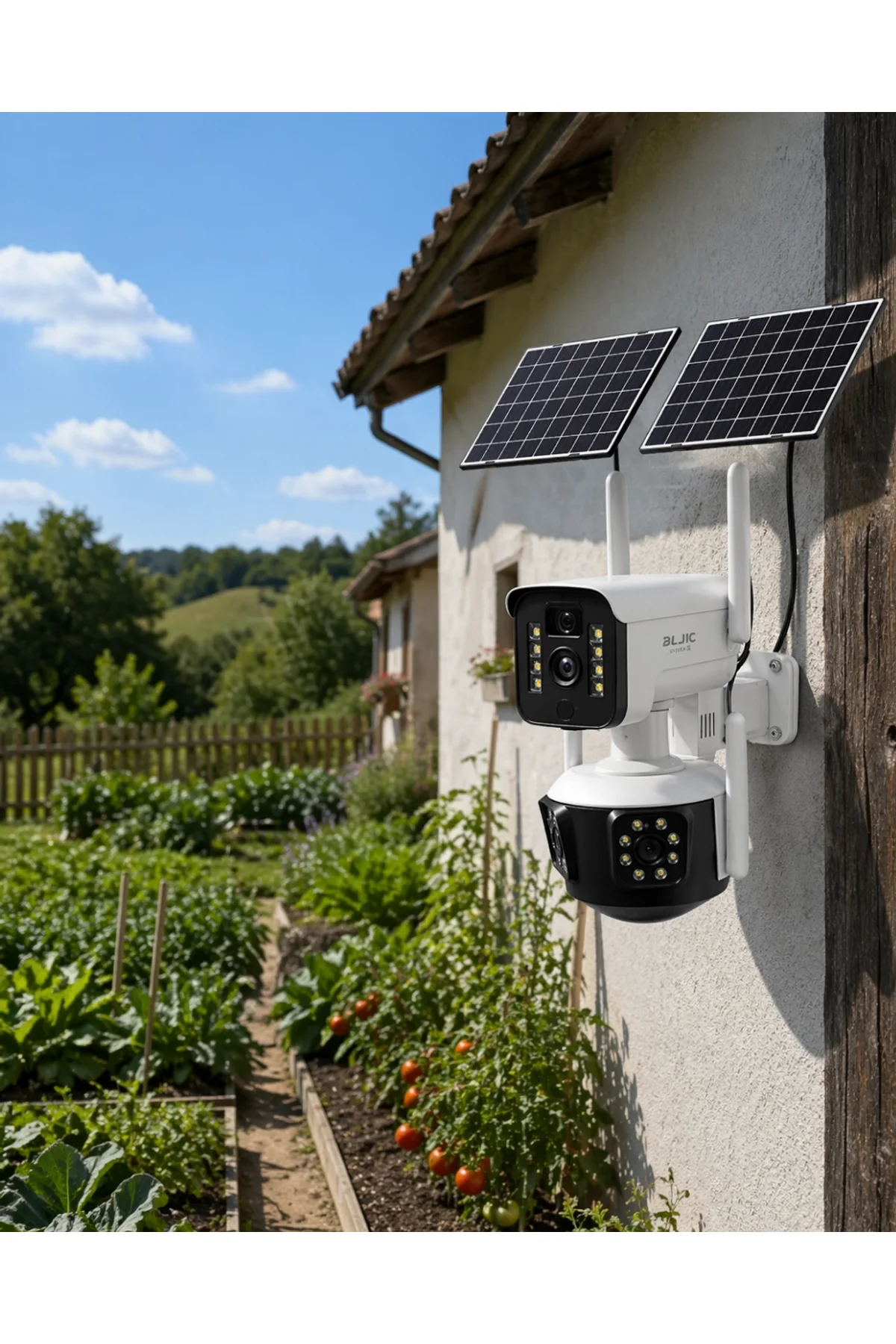 Güneş Enerjili Arıcı Kamerası 4g Sım Kartlı 9mp Üç Lens Yayla Güvenlik Kamerası 2 Yıl Garantili
