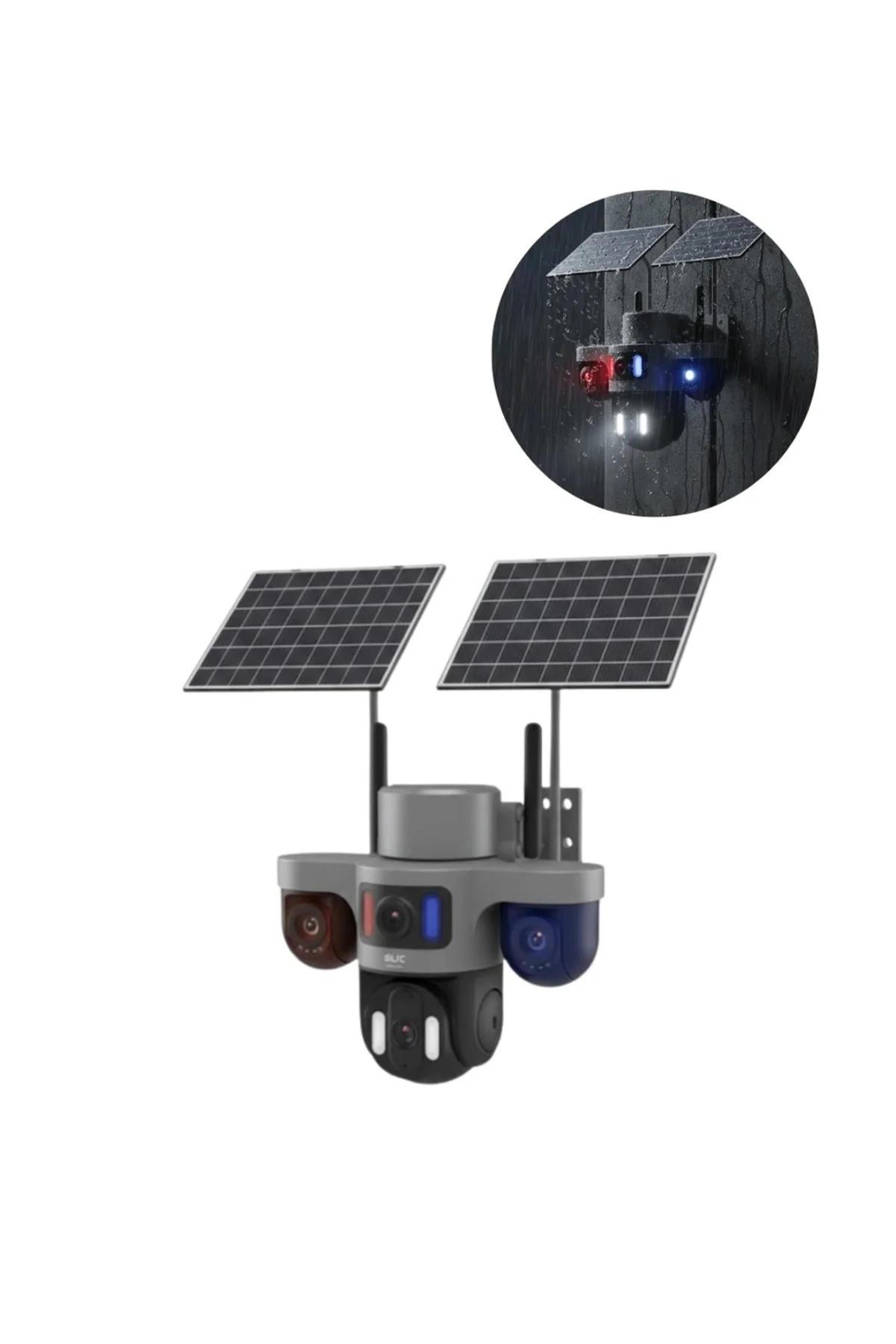 Güneş Enerjili Arıcı Kamerası 4g Sım Kartlı 9mp 3 Lens Yayla Güvenlik Kamerası 2 Yıl Garantili - Just Cheap Store Görsel 4