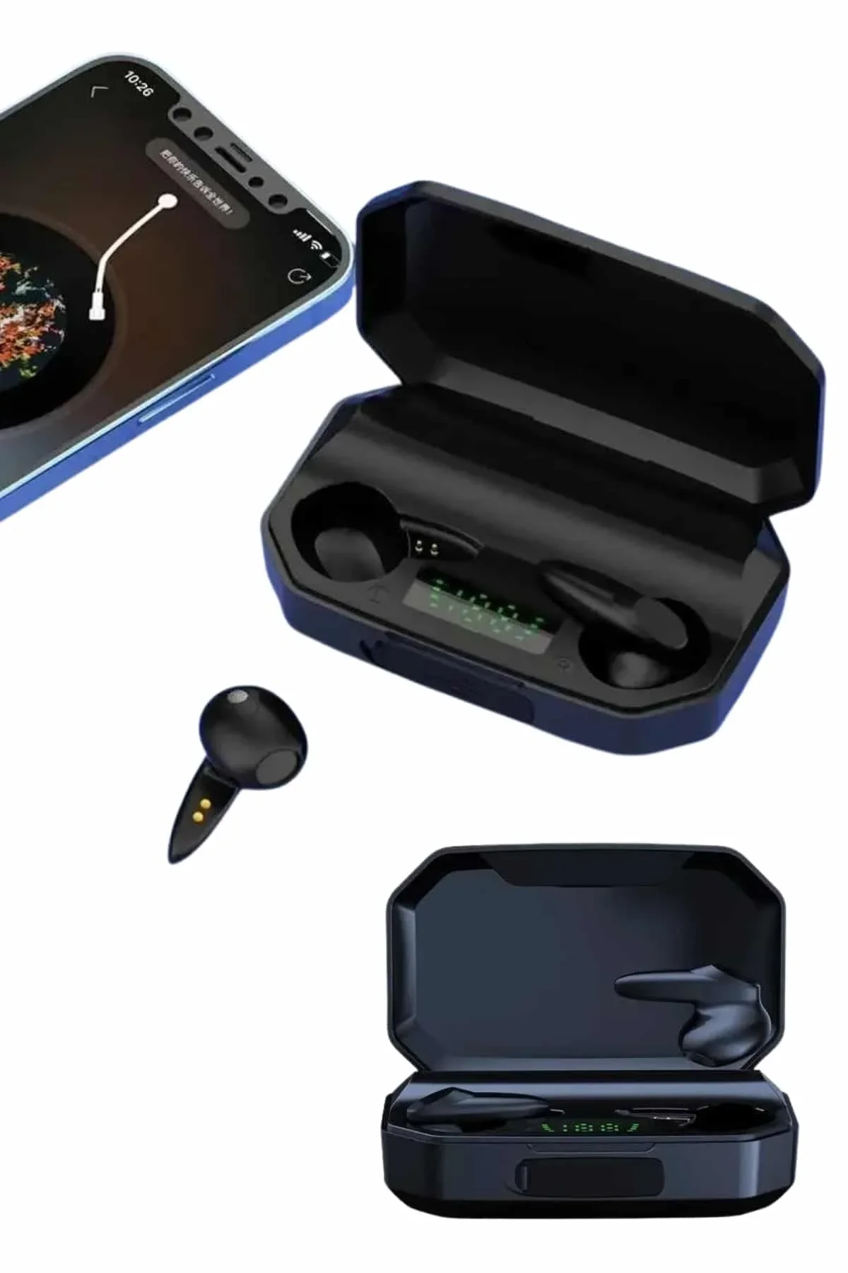 Yeni Nesil Android Ve İos Uyumlu Siyah Profesyonel Kulaklığı - Just Cheap Store Görsel 4