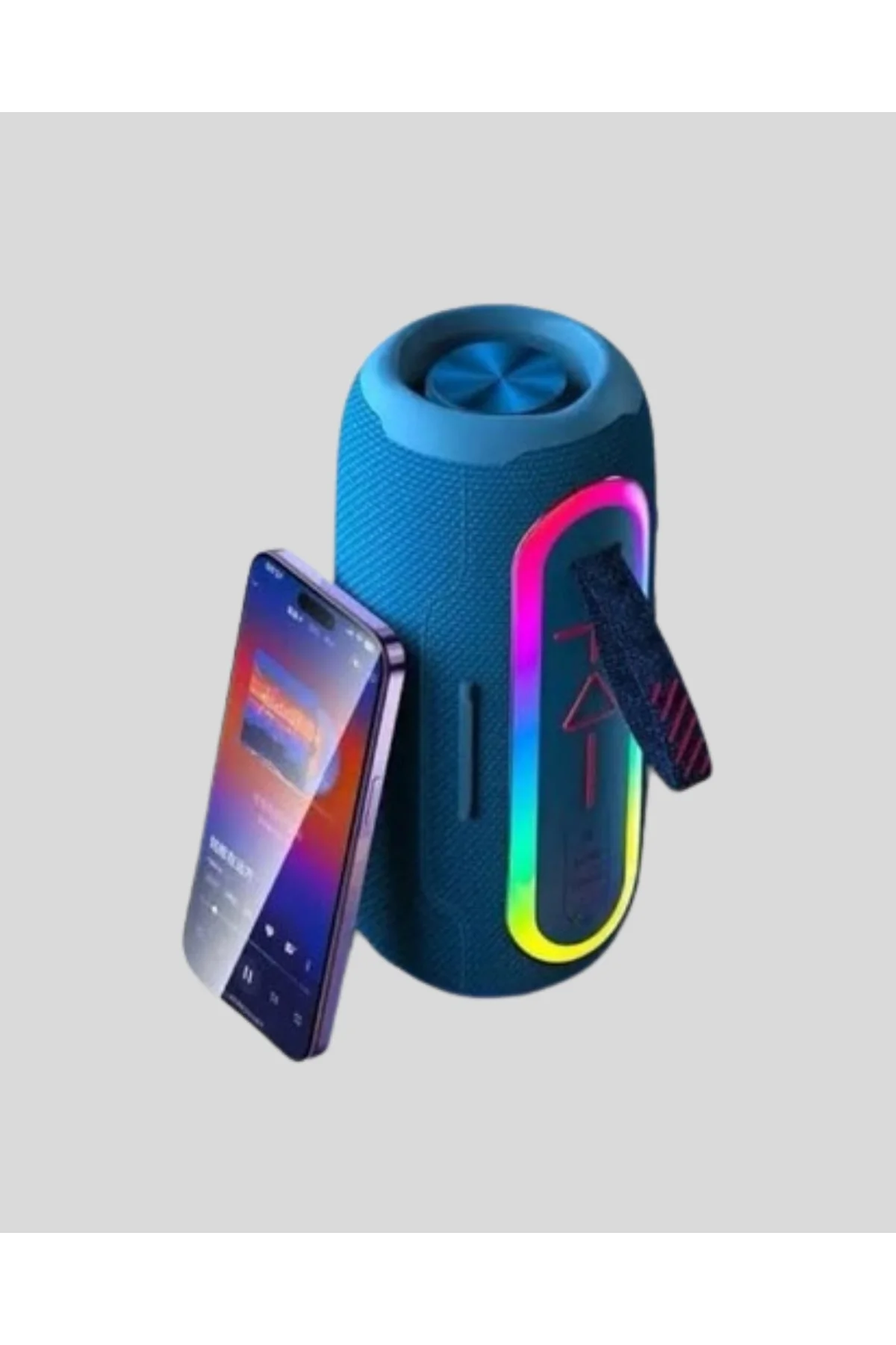 Mavi Taşınabilir Bluetooth Hoparlör Kompakt Tasarım Ve Güçlü Ses - Just Cheap Store Görsel 2